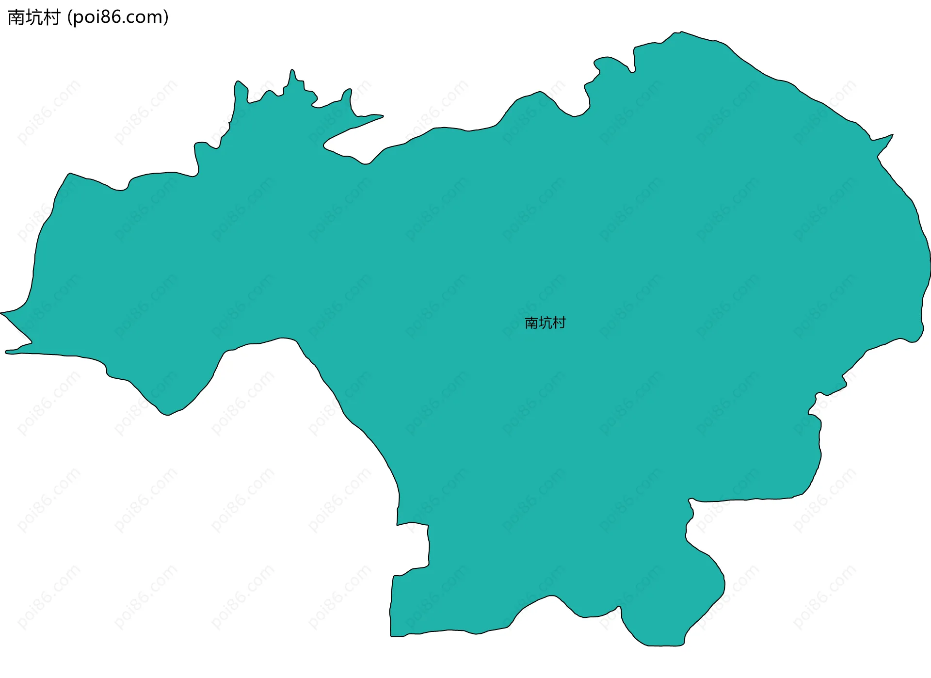 南坑村边界地图