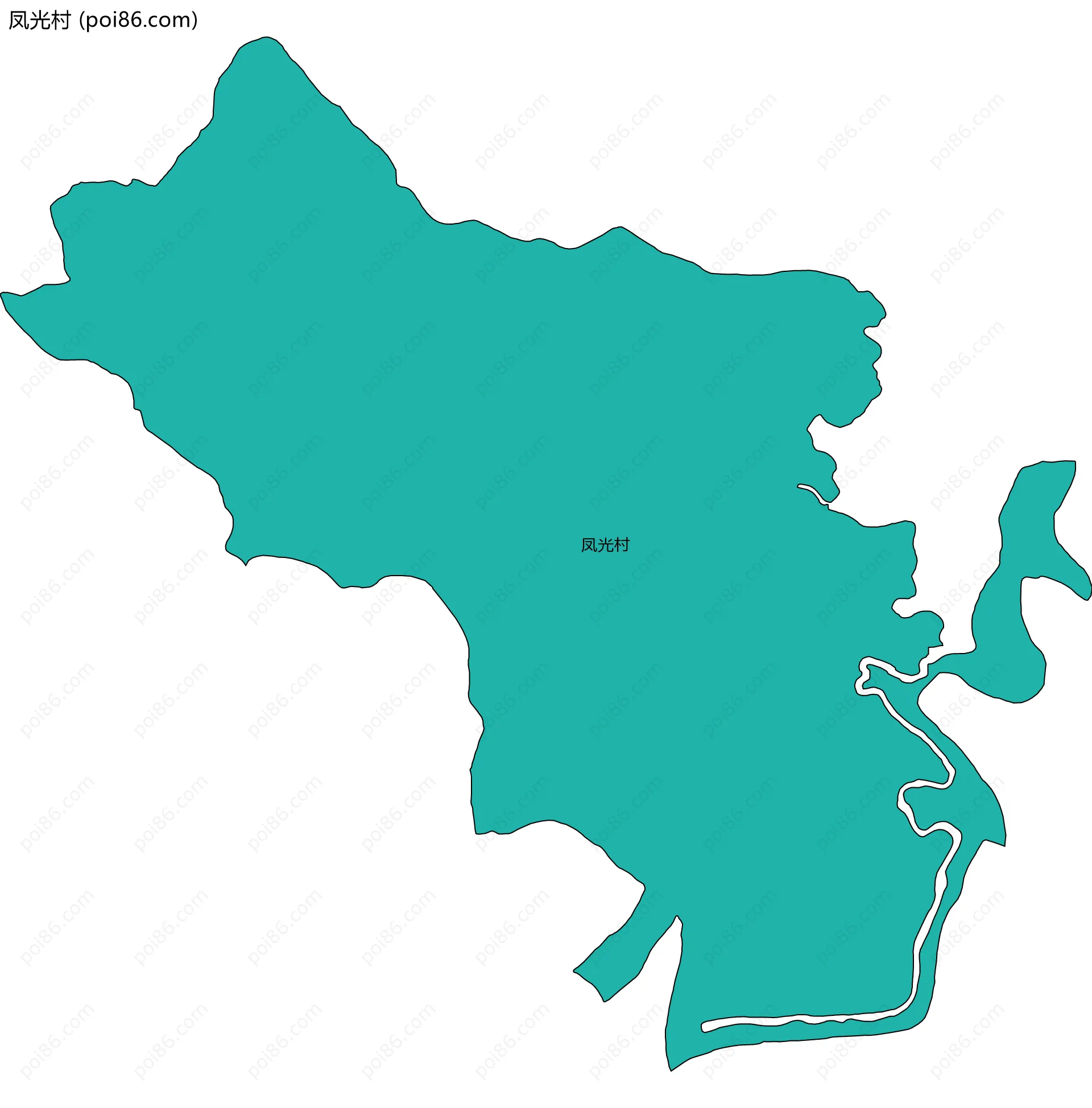 凤光村边界地图