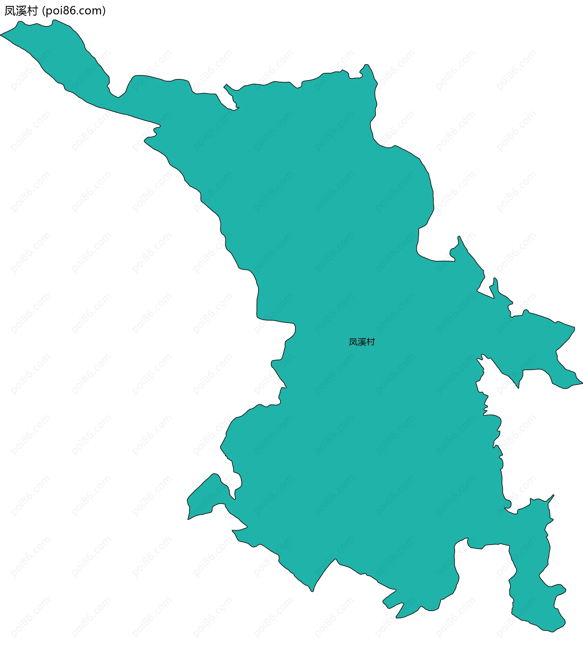 凤溪村边界地图
