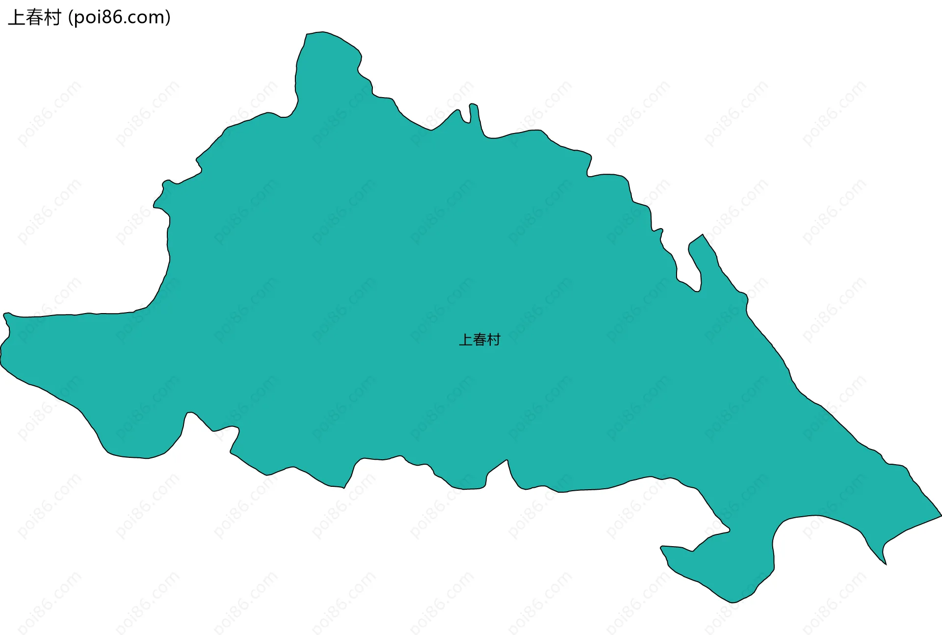 上春村边界地图