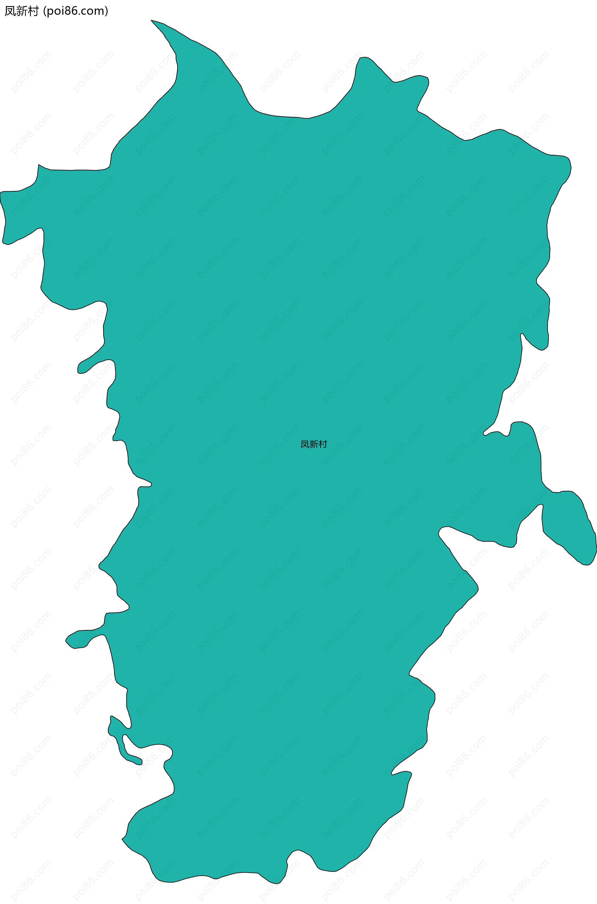 凤新村边界地图