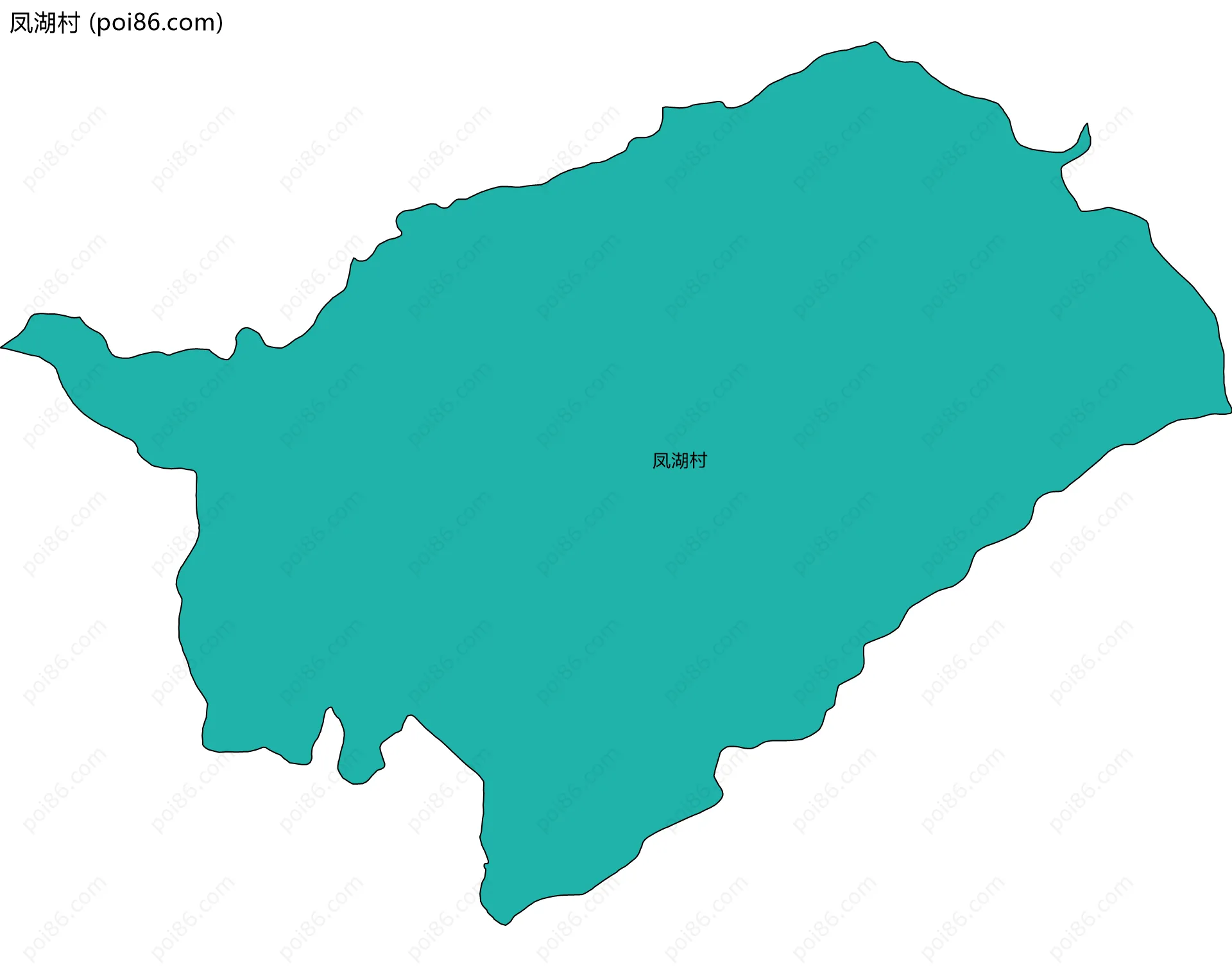 凤湖村边界地图