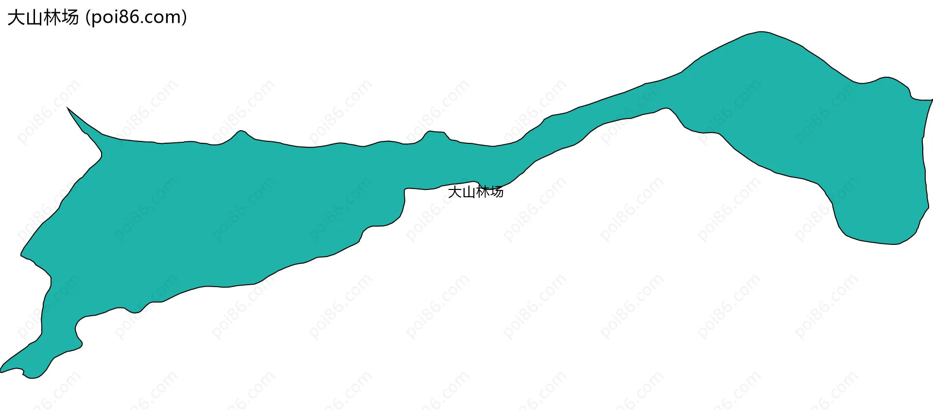 大山林场边界地图