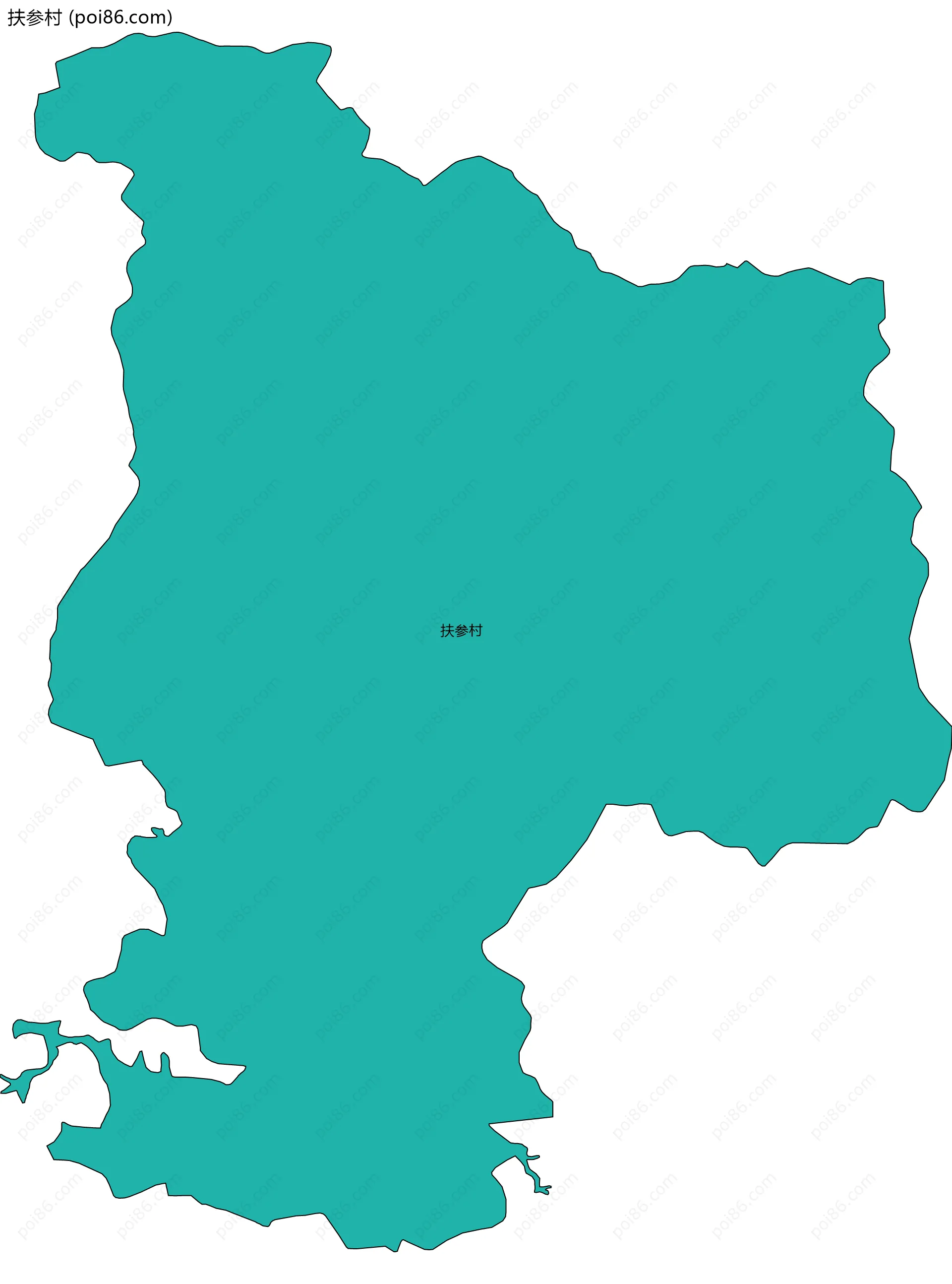 扶参村边界地图