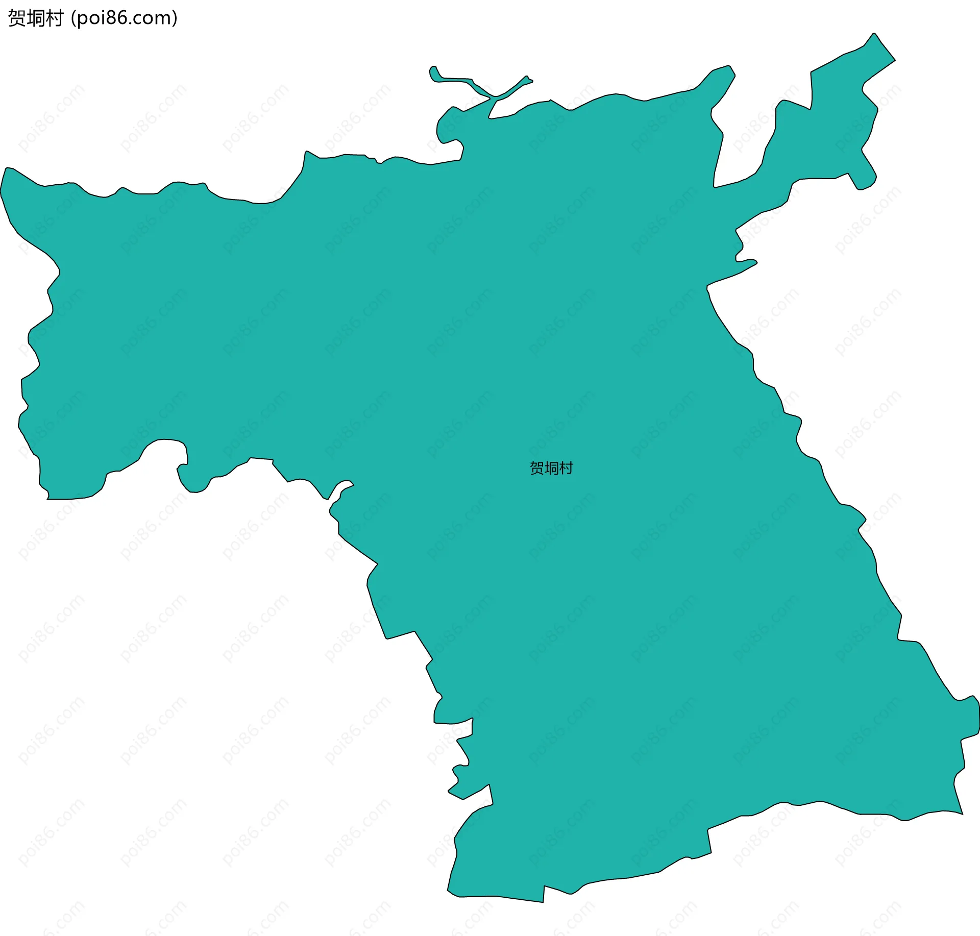 贺垌村边界地图
