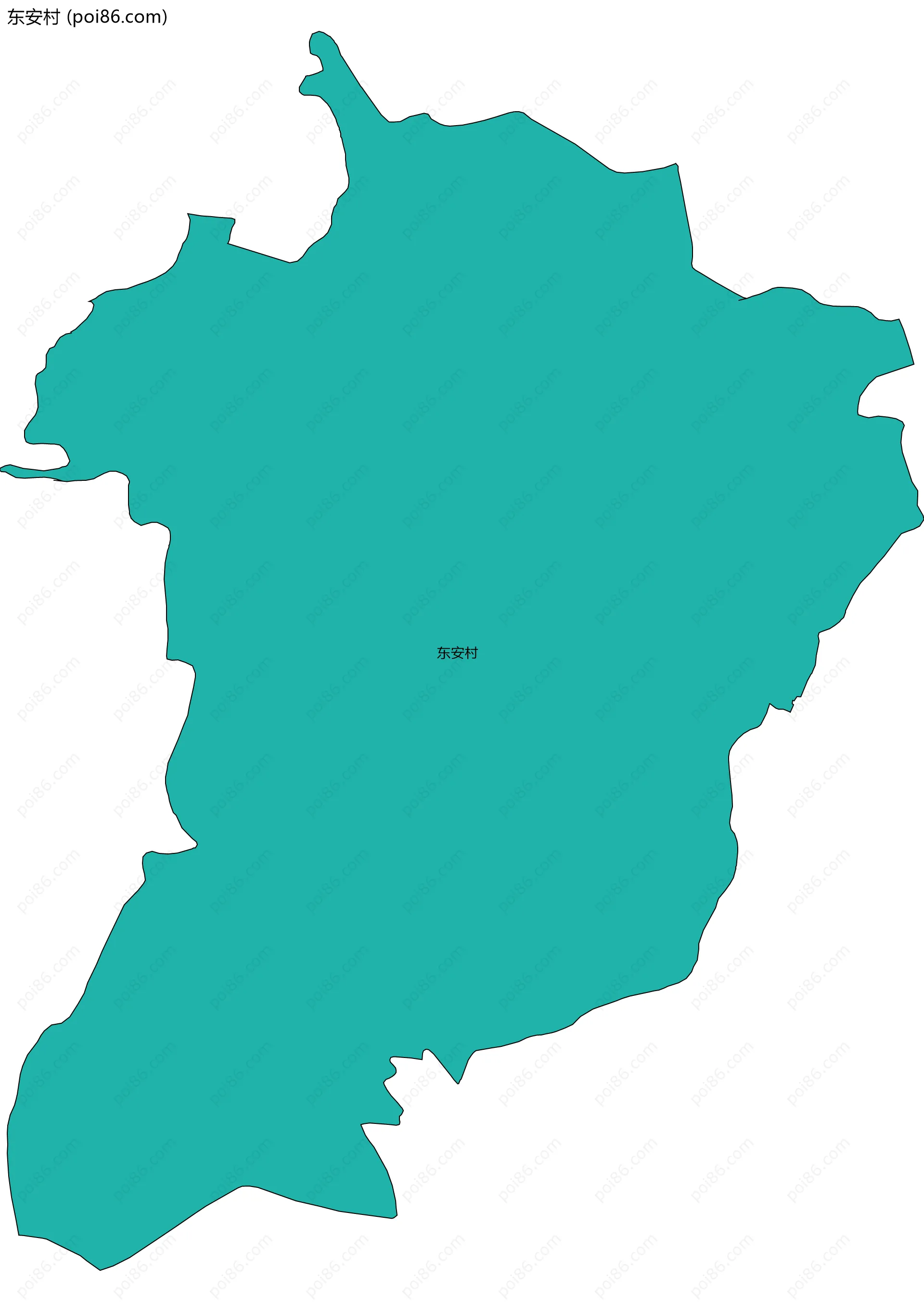 东安村边界地图