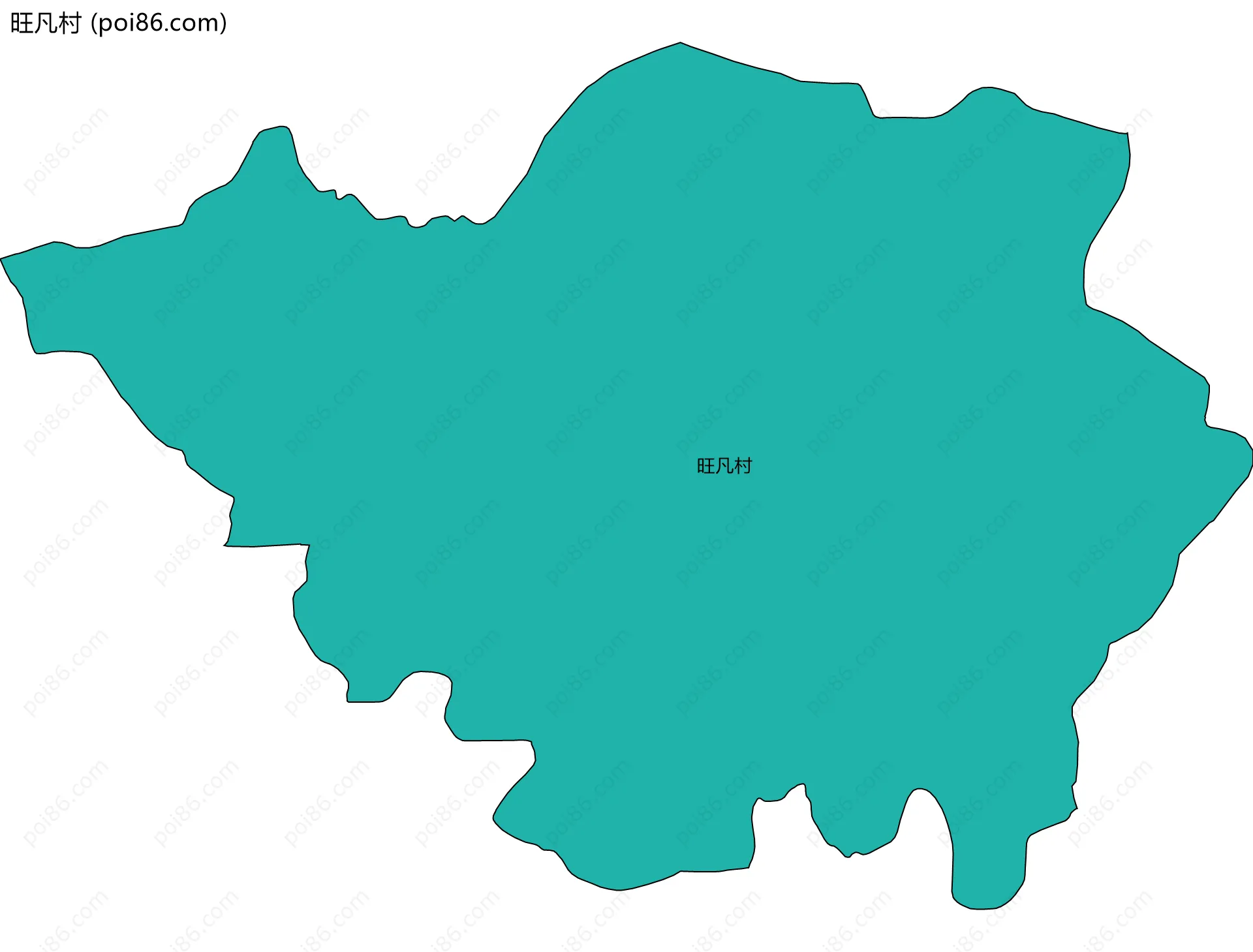 旺凡村边界地图