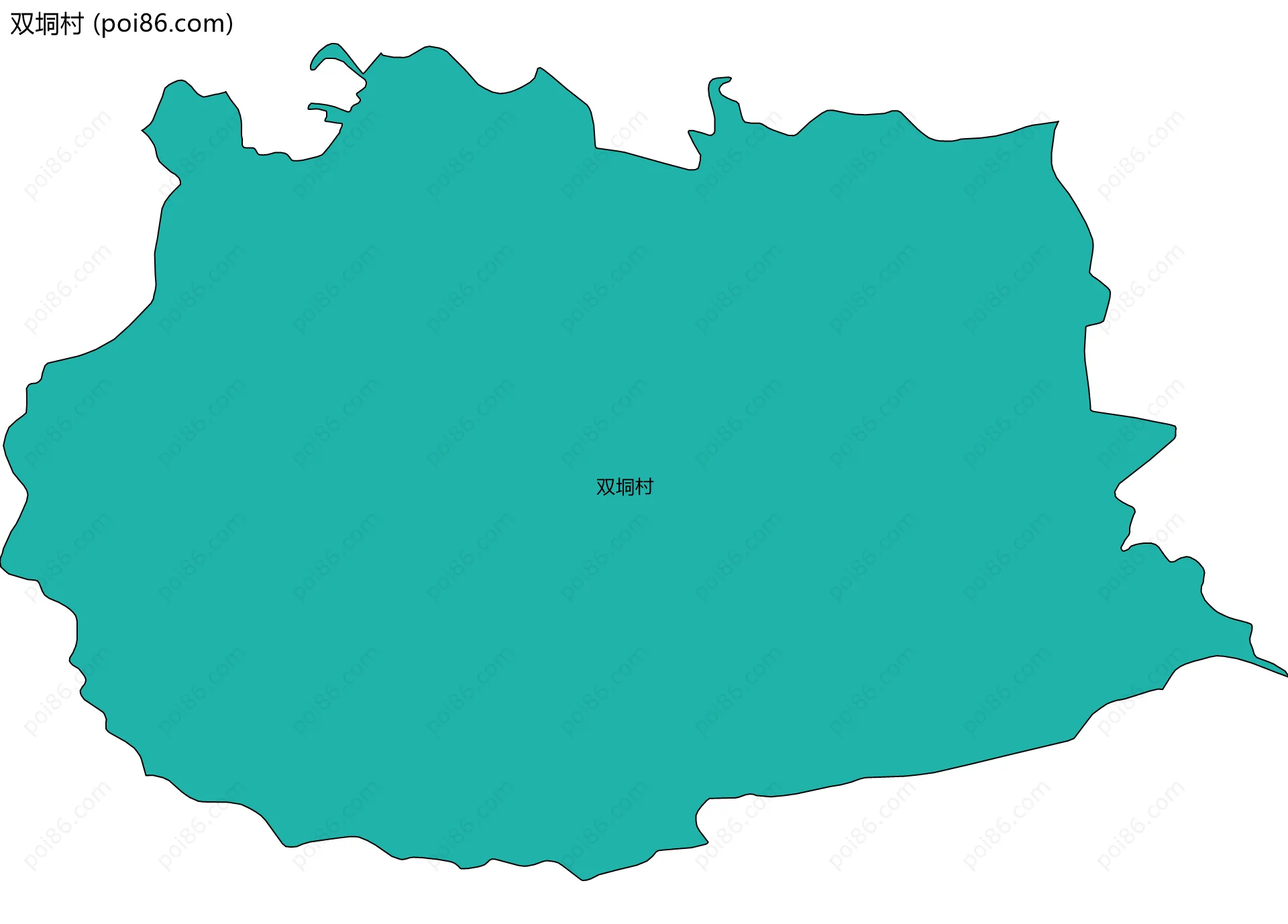 双垌村边界地图
