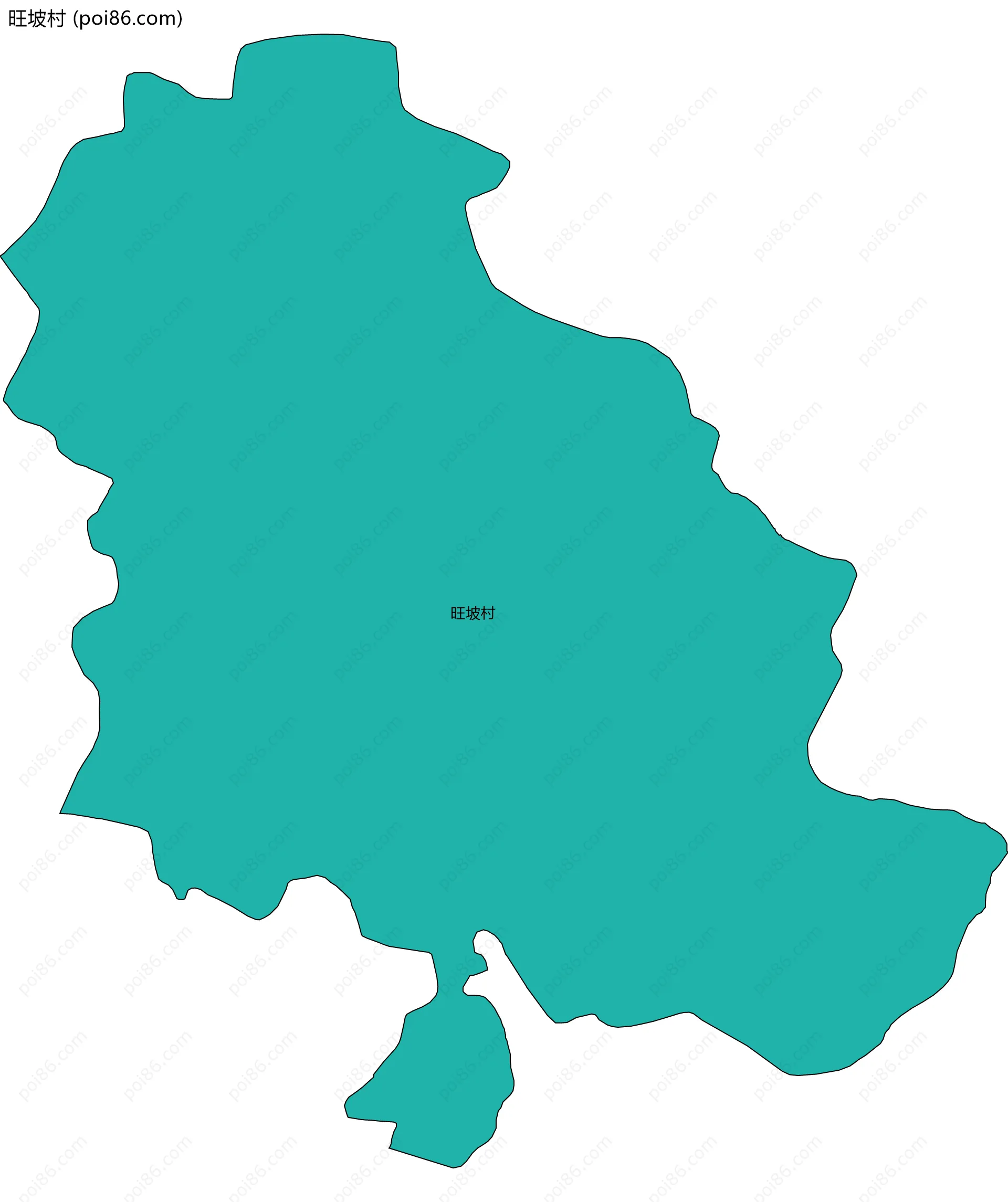 旺坡村边界地图