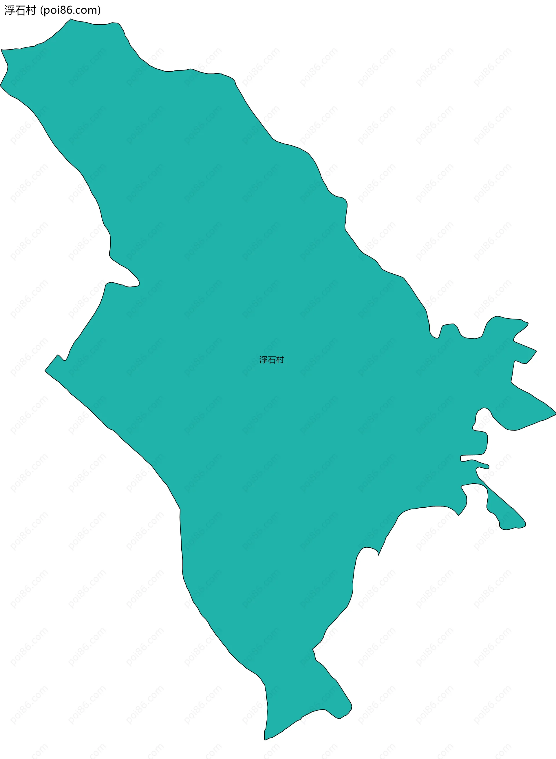 浮石村边界地图