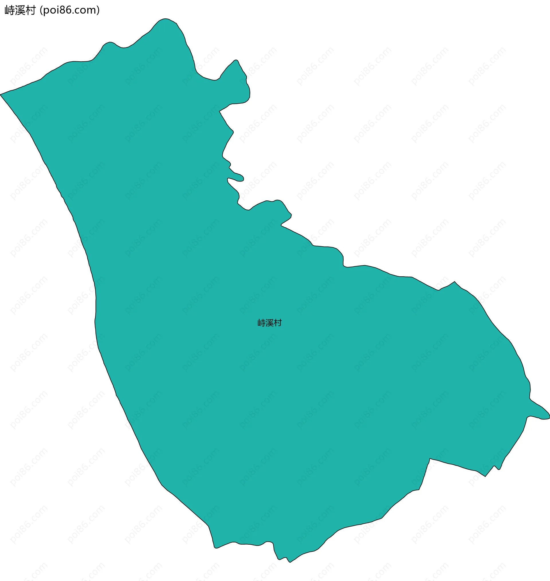 峙溪村边界地图