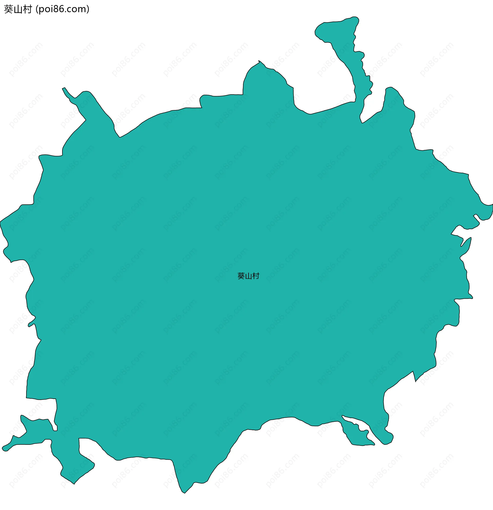 葵山村边界地图