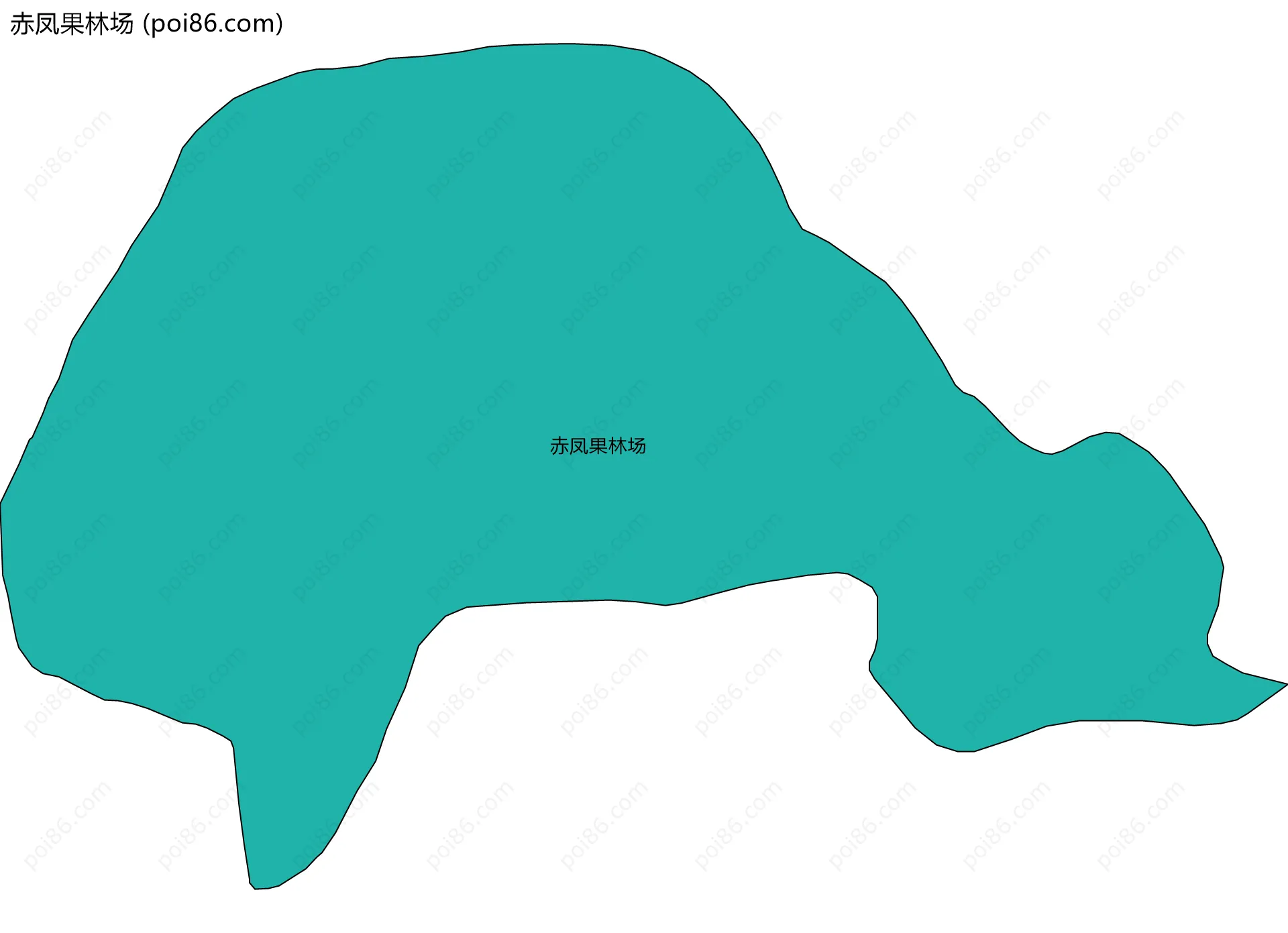 赤凤果林场边界地图