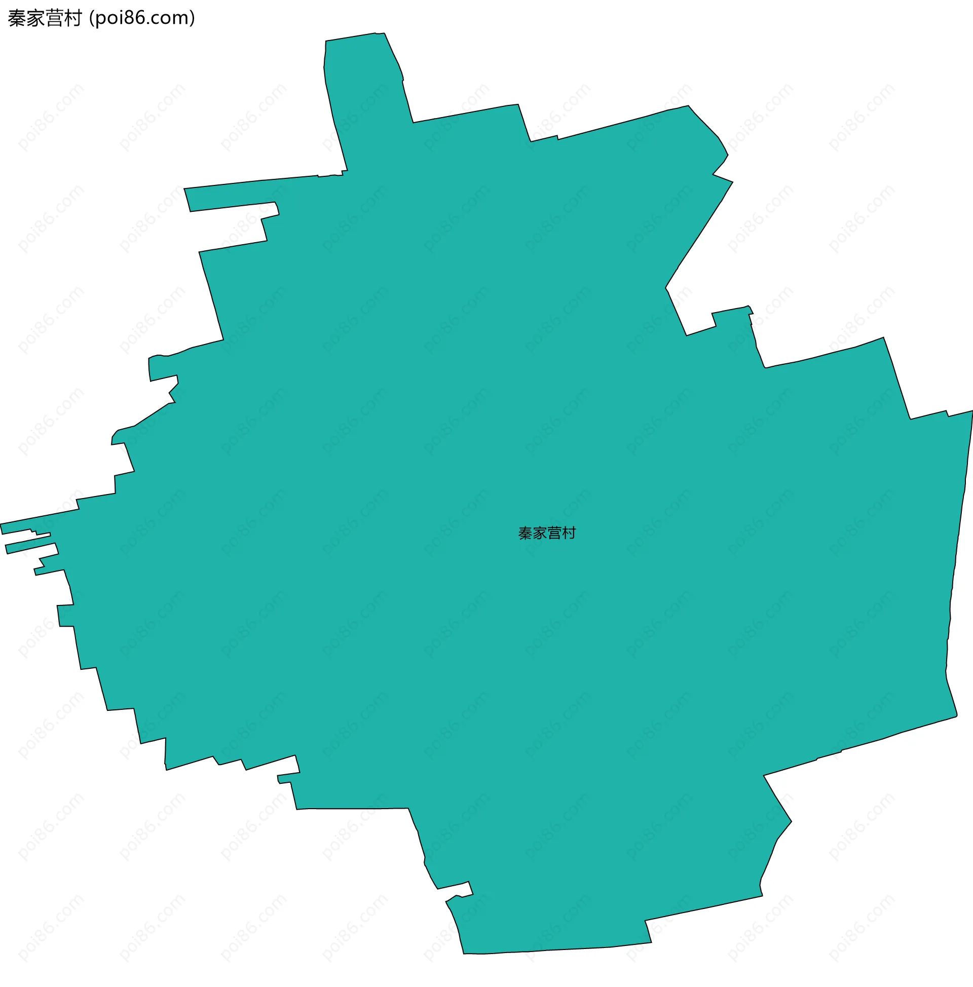 秦家营村边界地图
