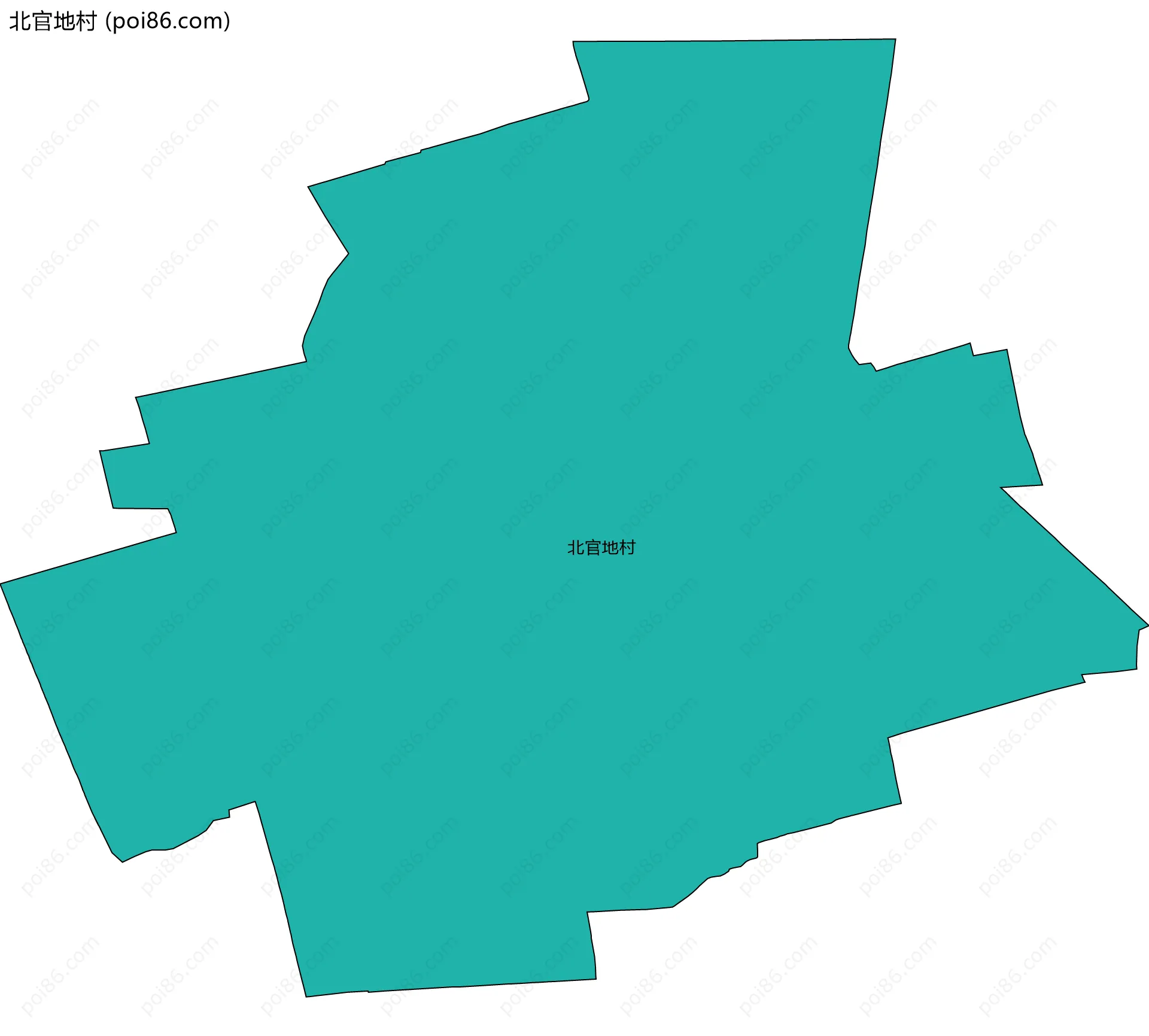 北官地村边界地图