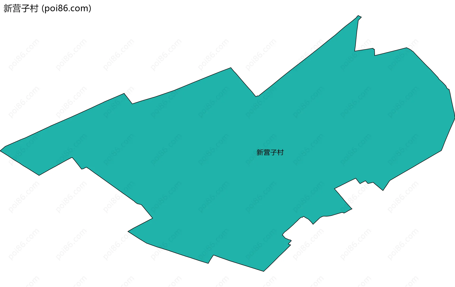 新营子村边界地图