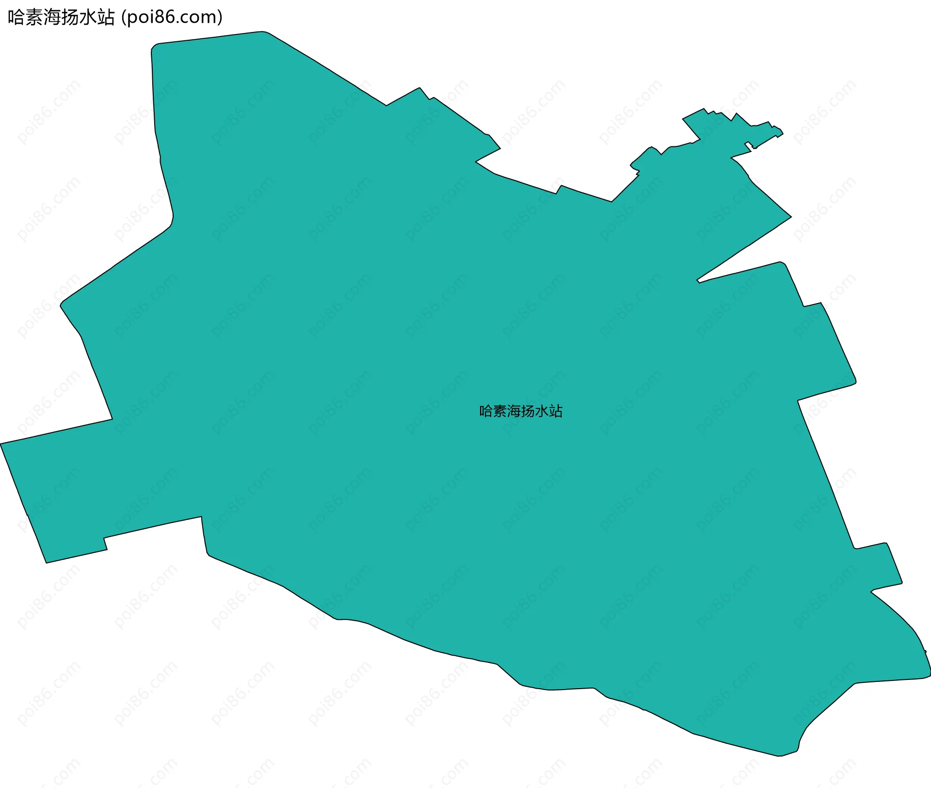 哈素海扬水站边界地图