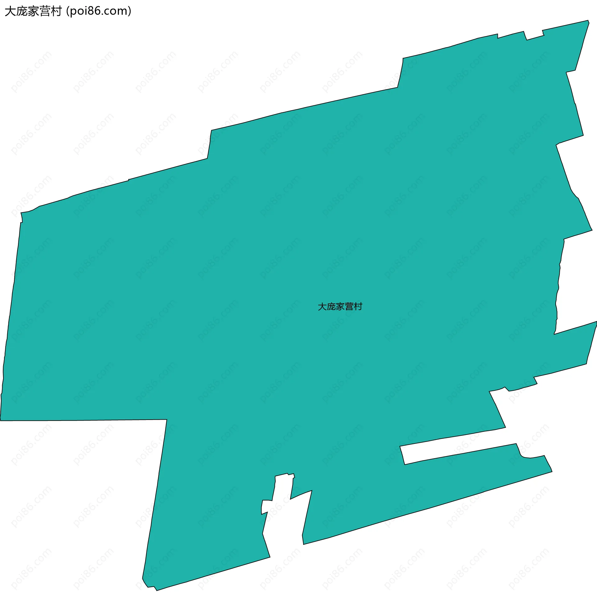 大庞家营村边界地图
