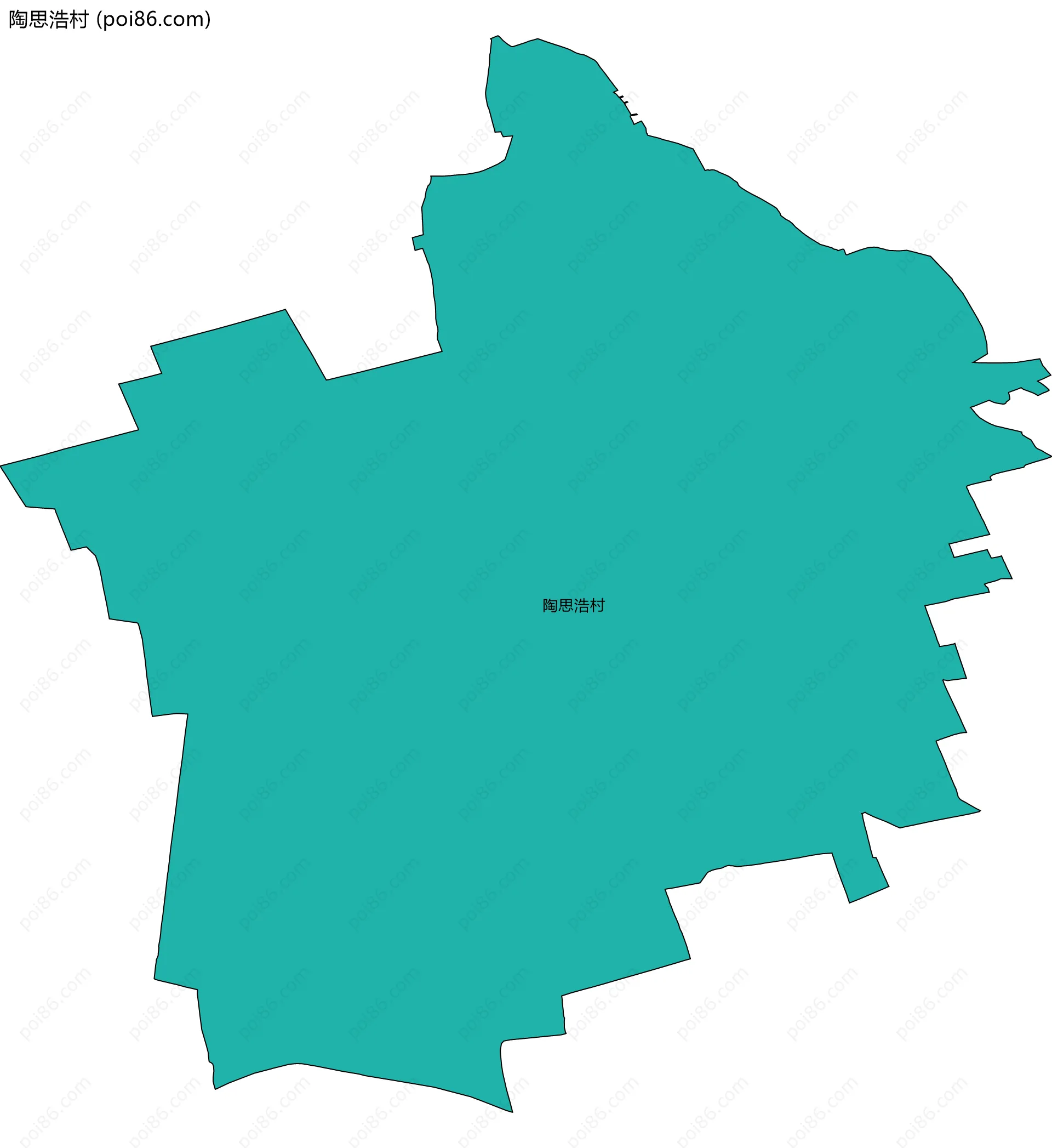 陶思浩村边界地图