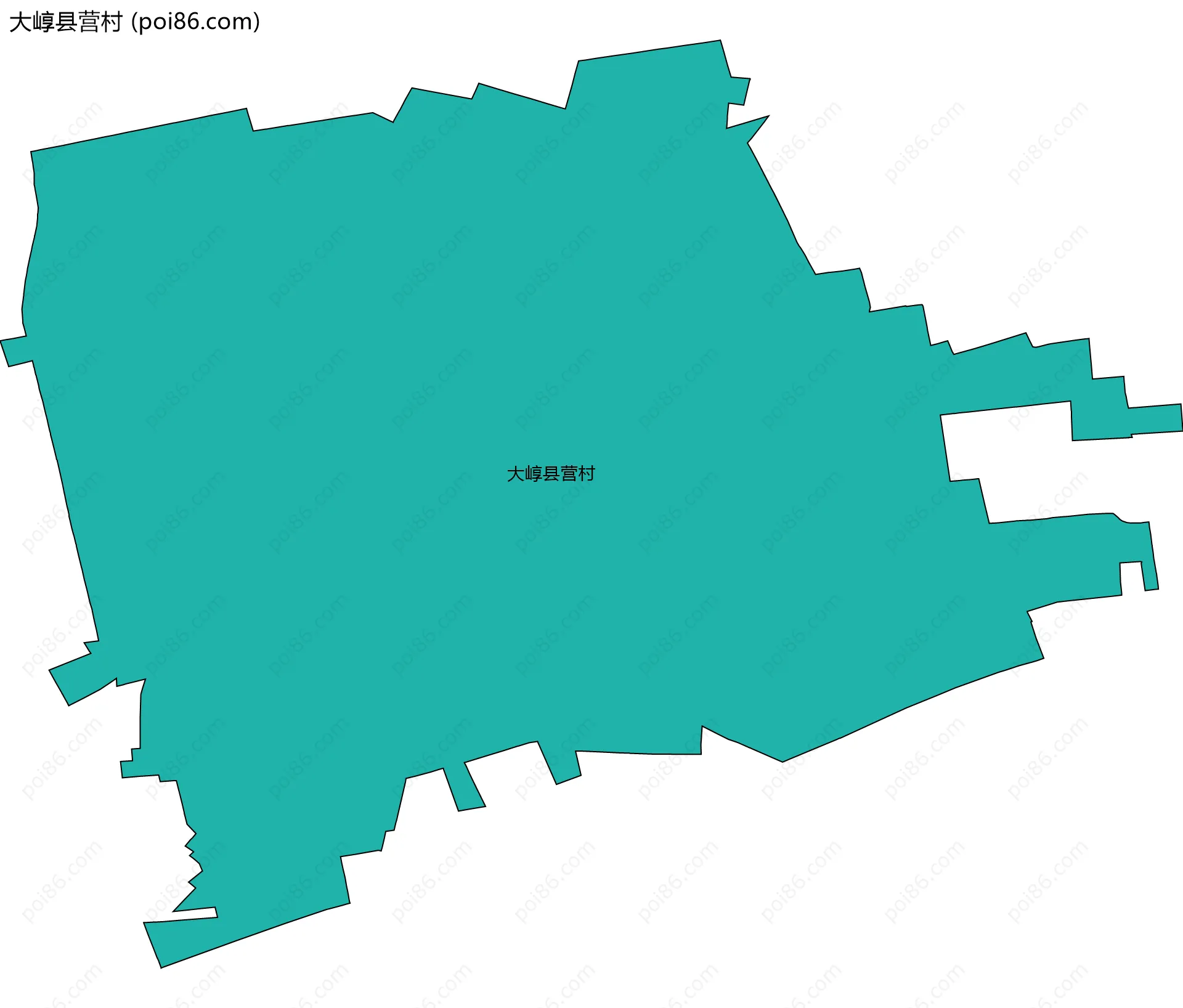 大崞县营村边界地图