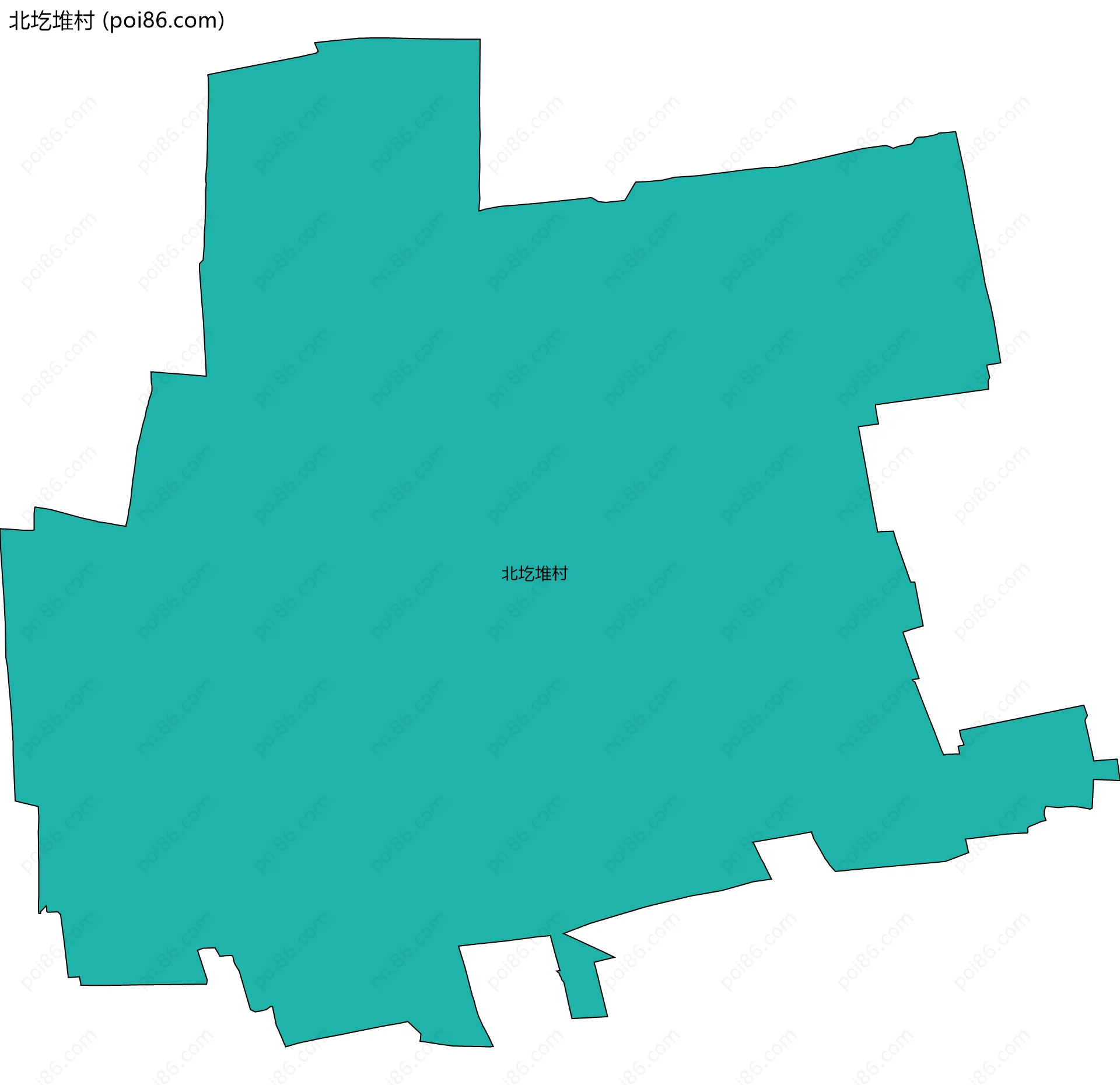 北圪堆村边界地图