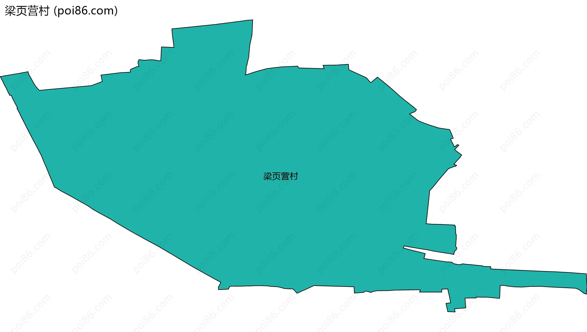 梁页营村边界地图