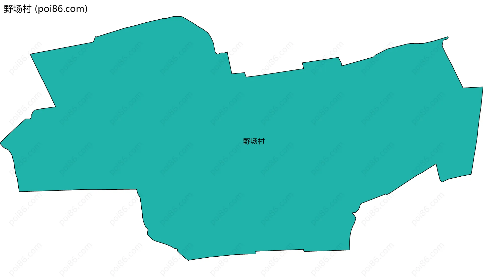 野场村边界地图