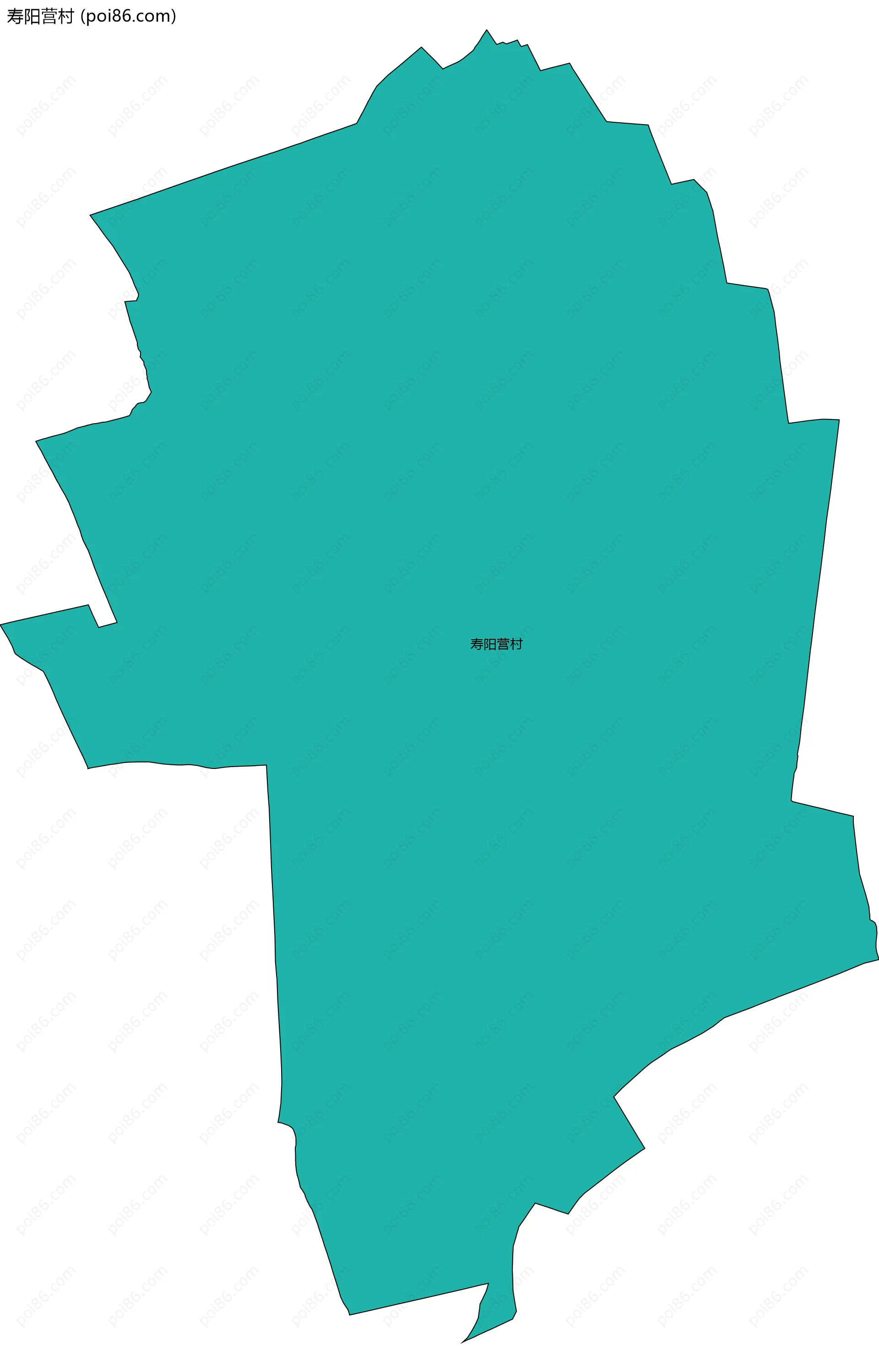 寿阳营村边界地图