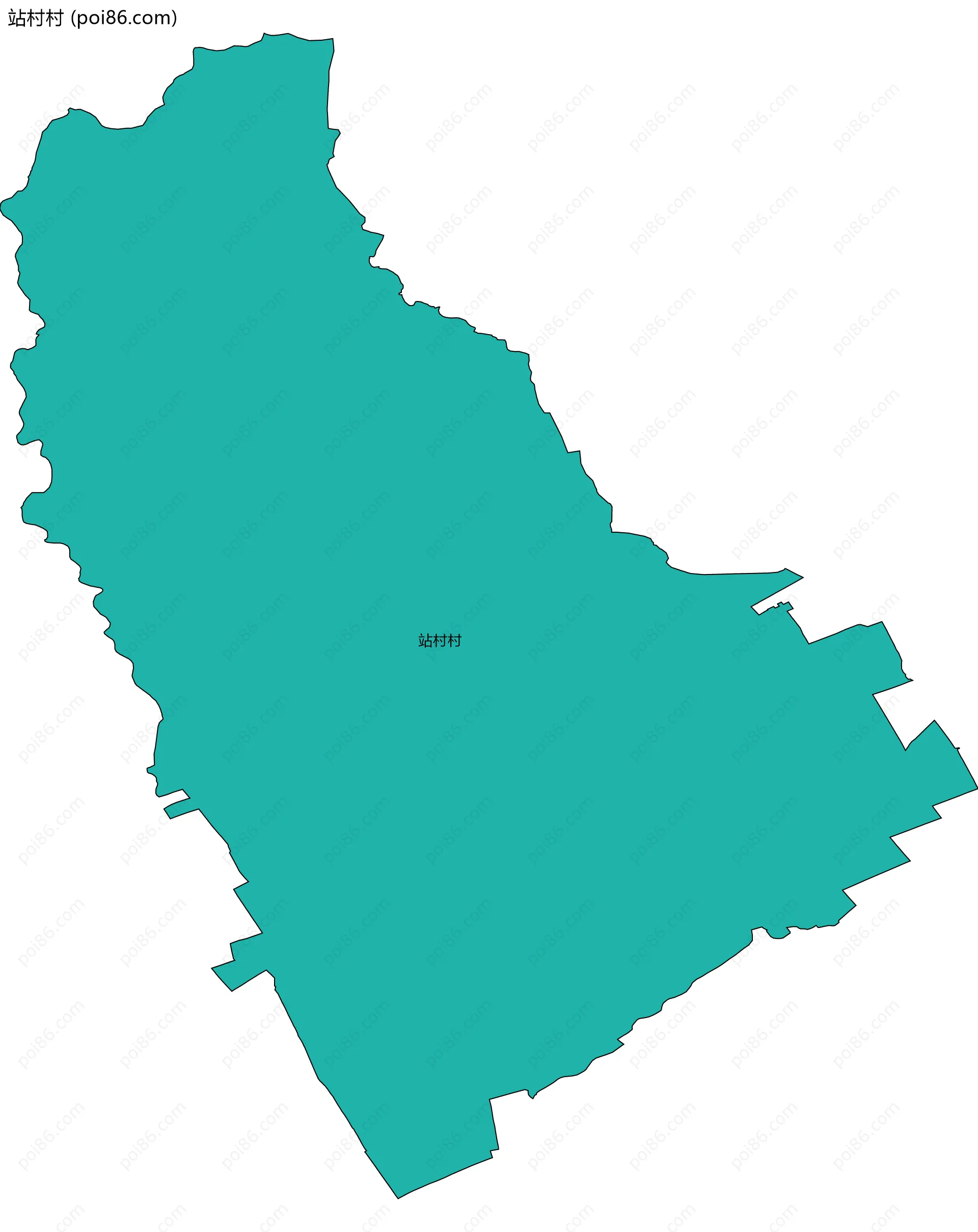 站村村边界地图