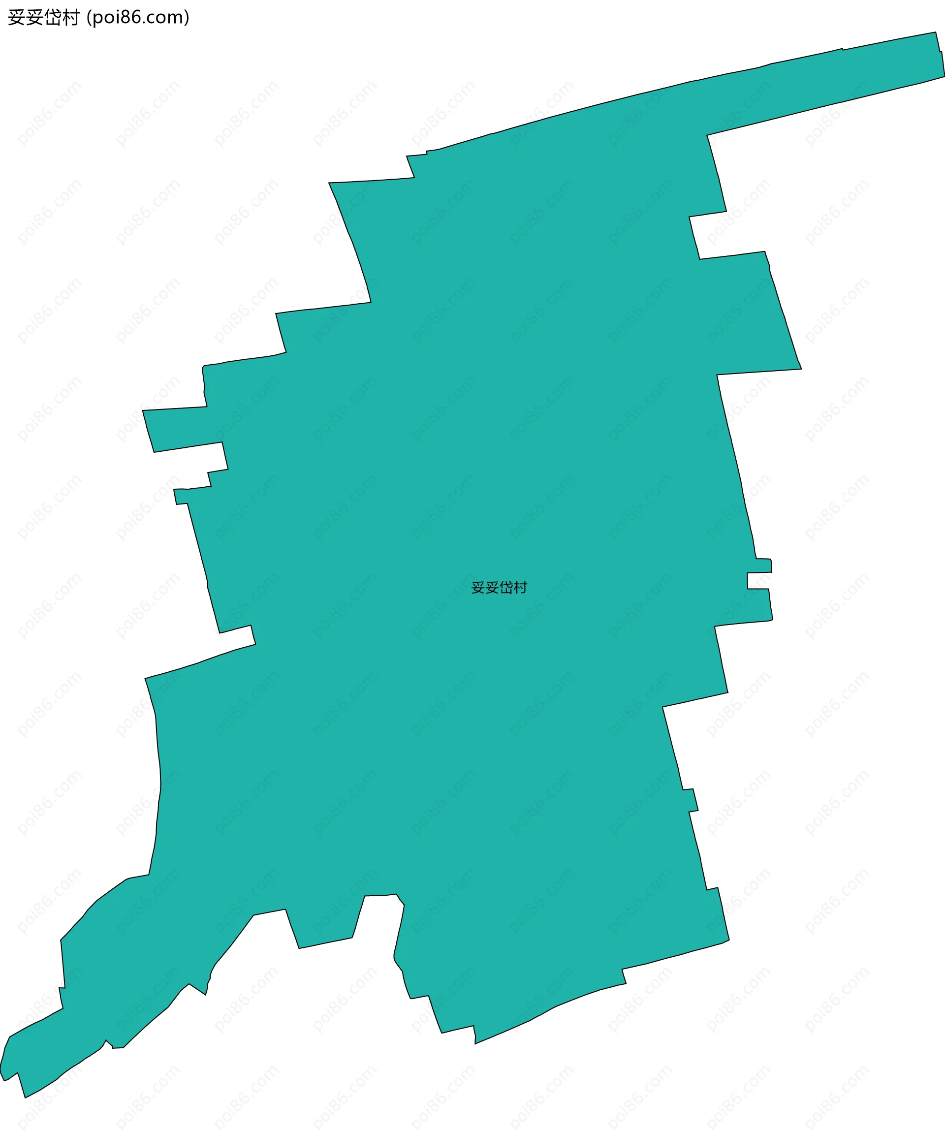 妥妥岱村边界地图