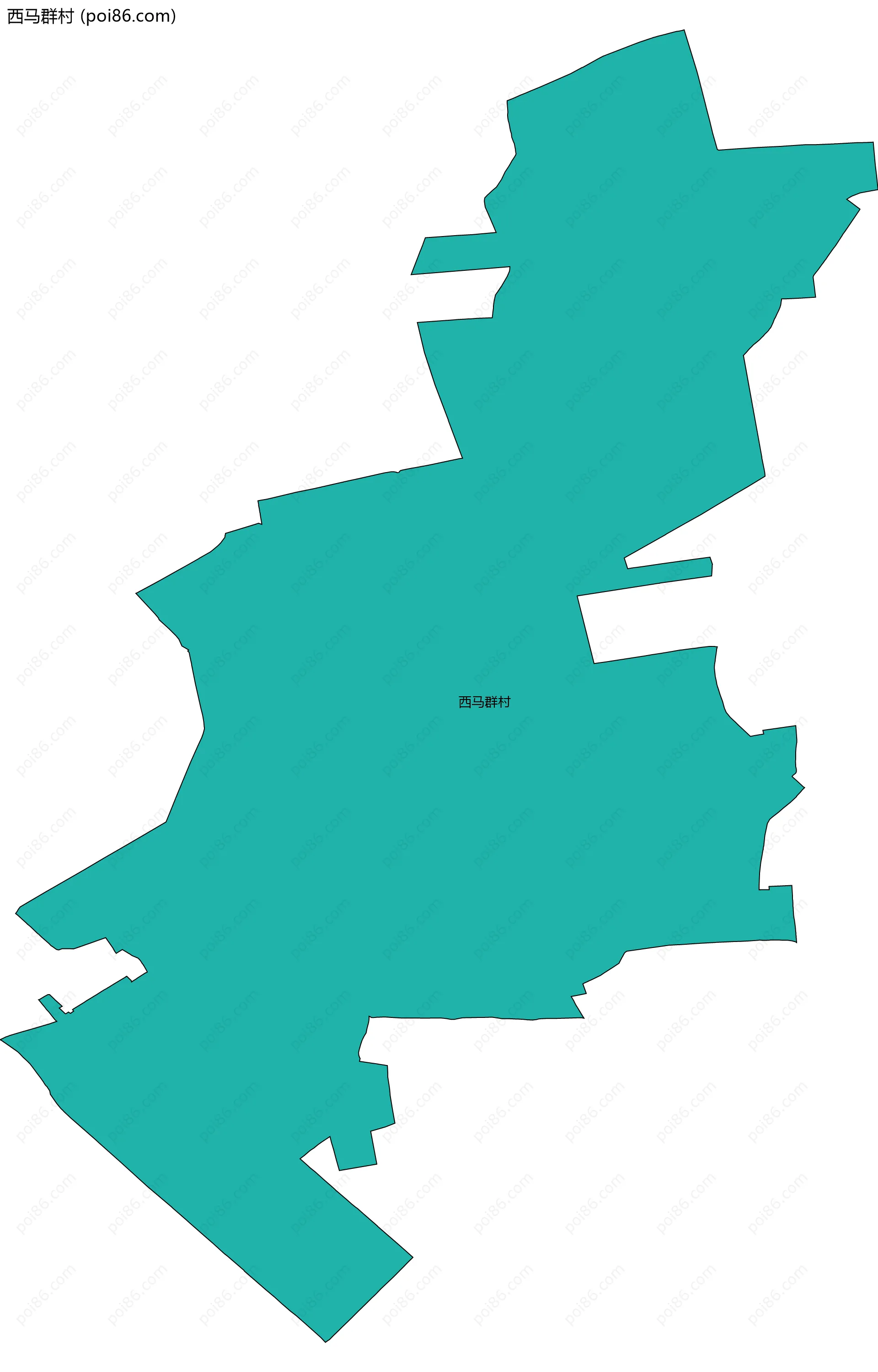 西马群村边界地图