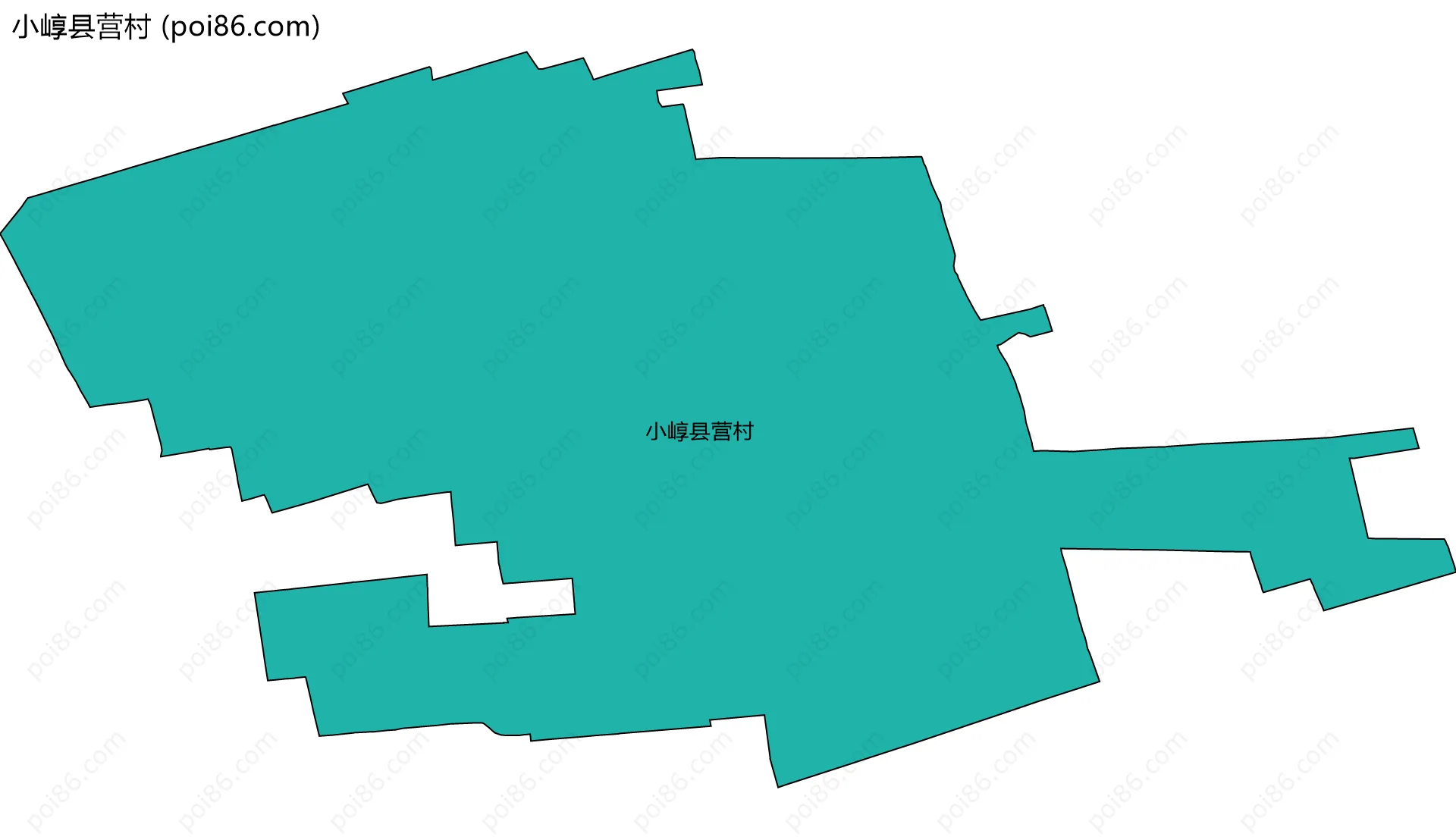 小崞县营村边界地图