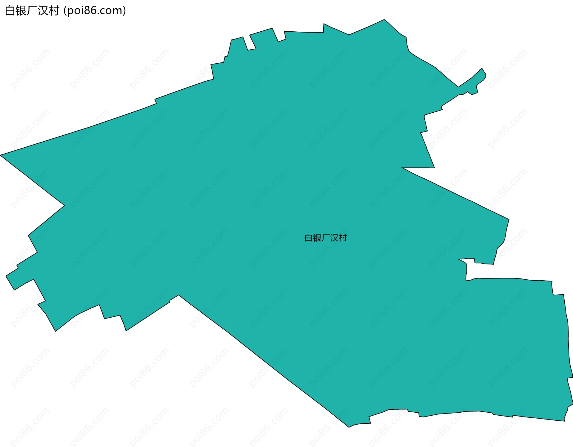 白银厂汉村边界地图
