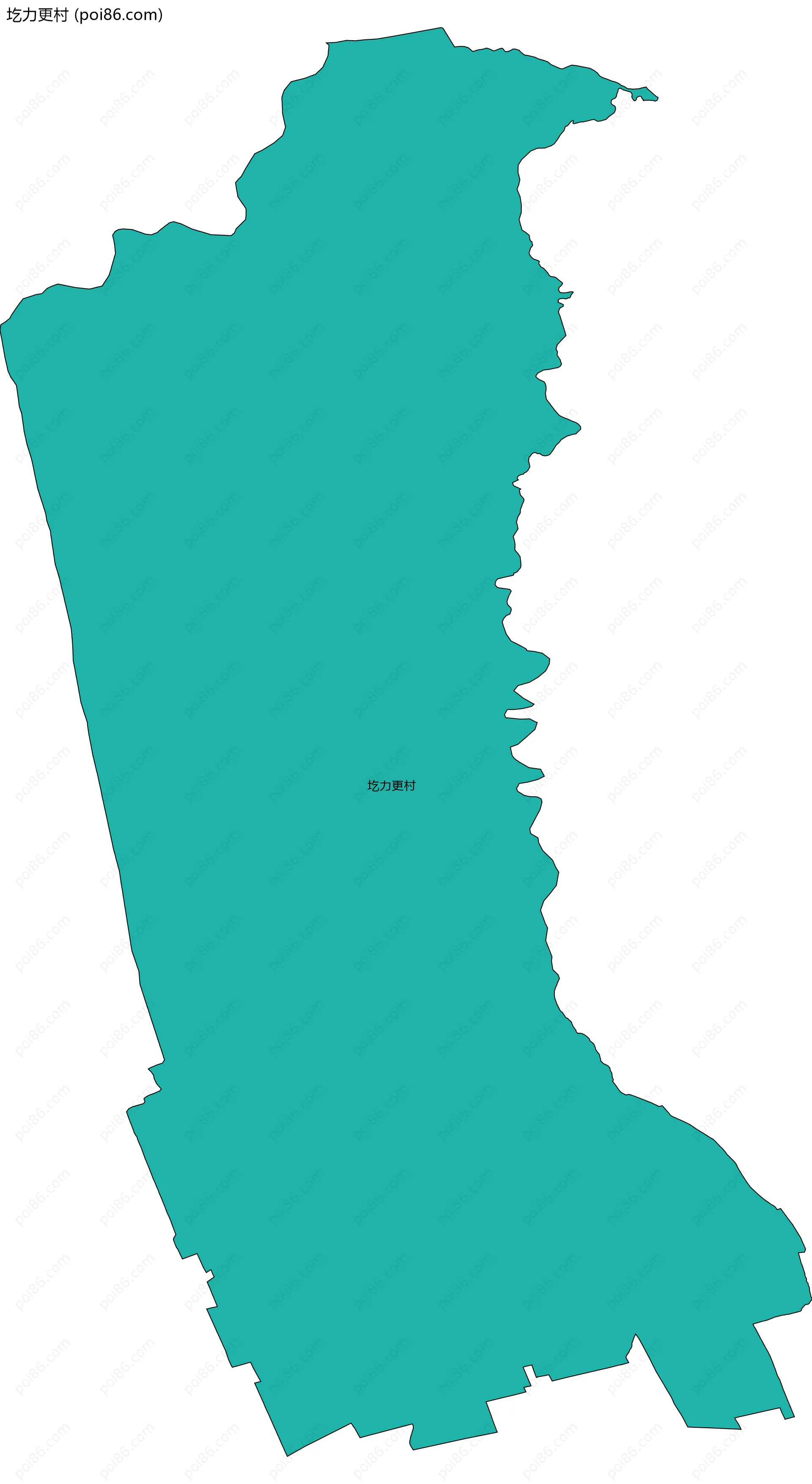 圪力更村边界地图