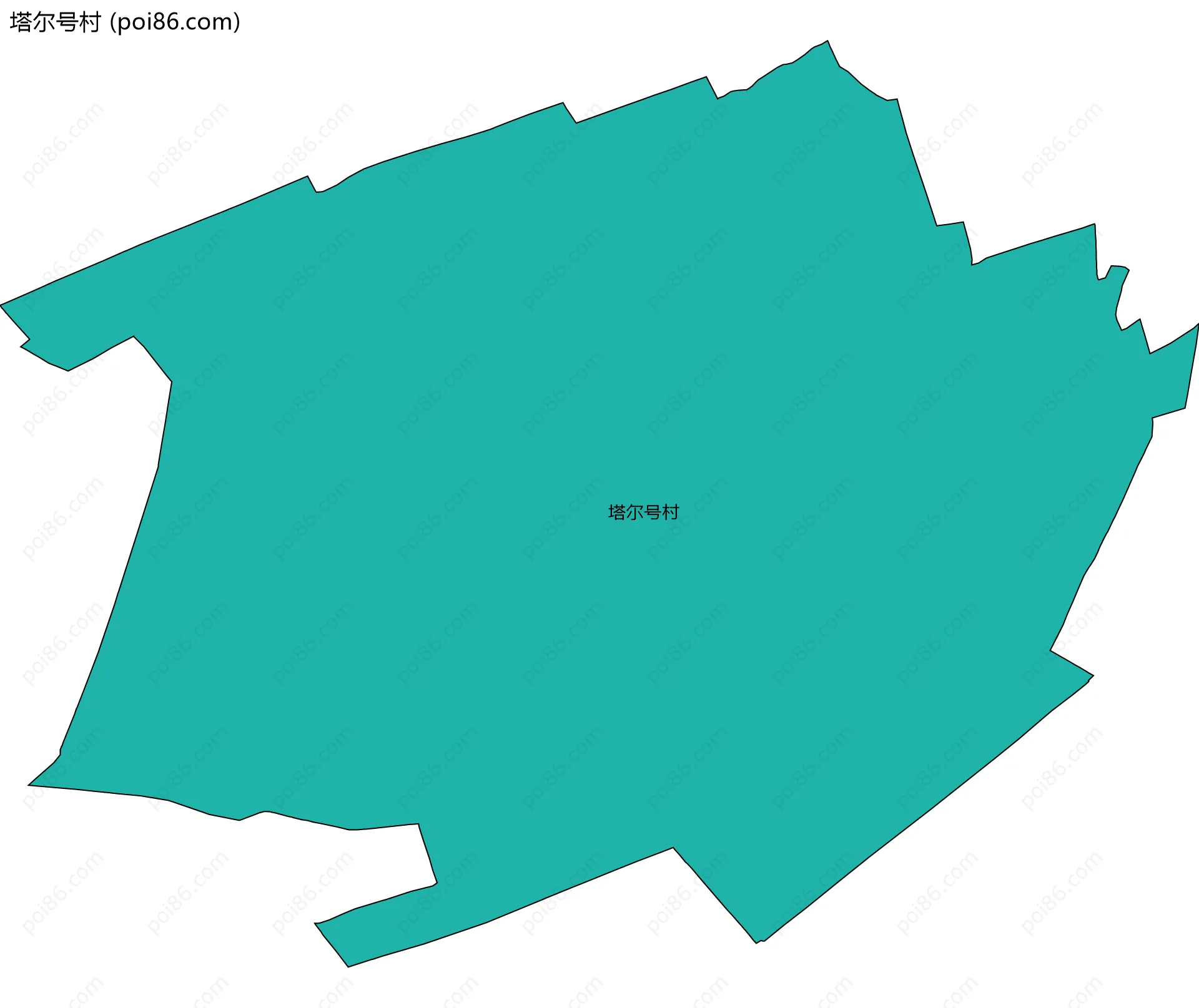 塔尔号村边界地图