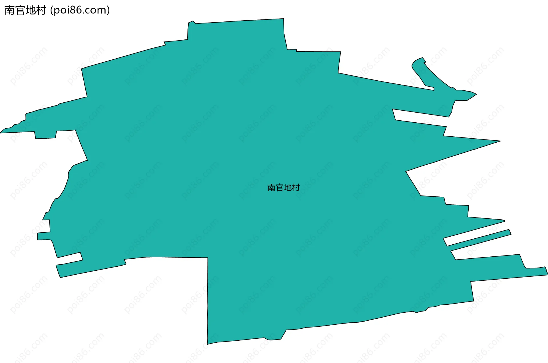 南官地村边界地图