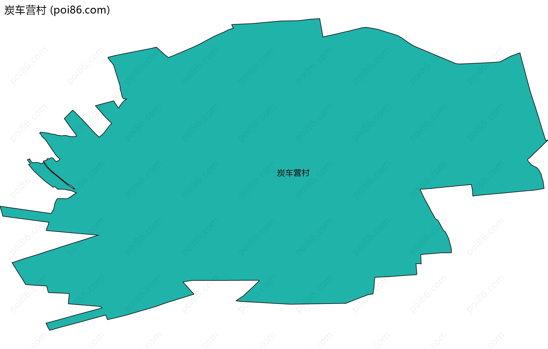 炭车营村边界地图