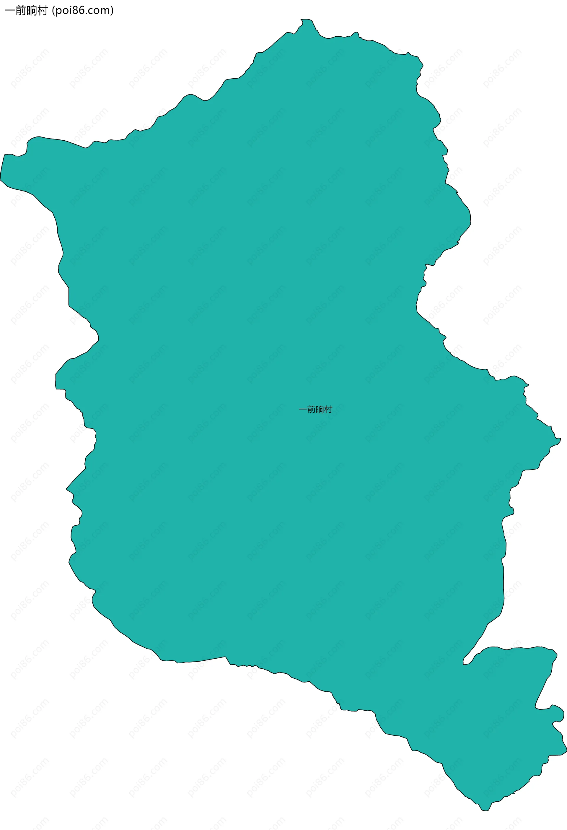 一前晌村边界地图