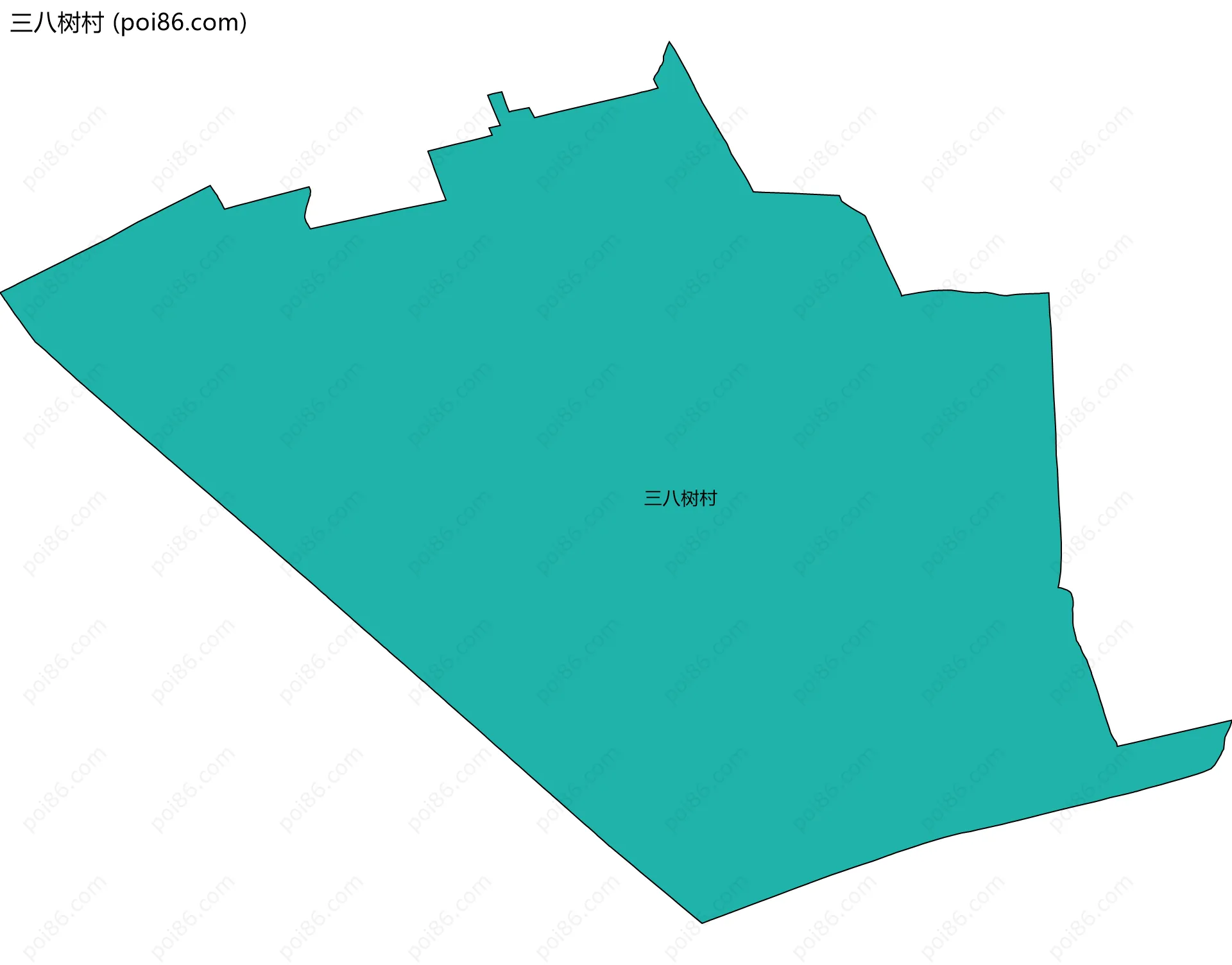 三八树村边界地图