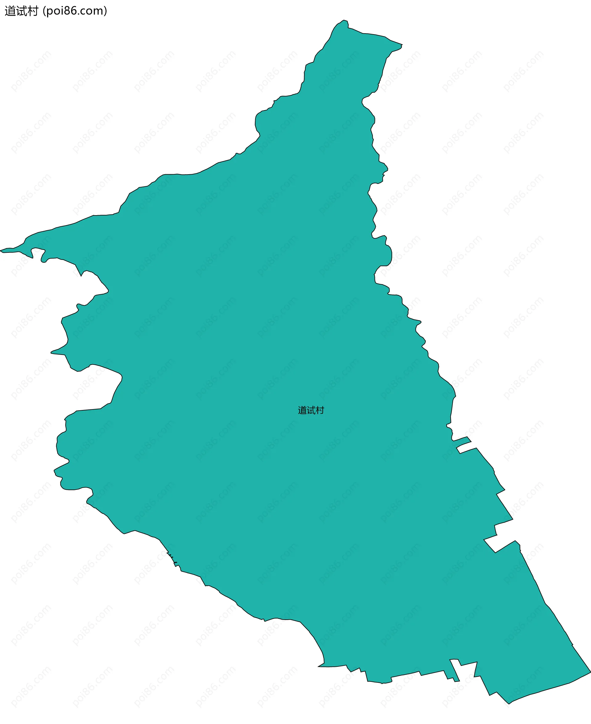 道试村边界地图