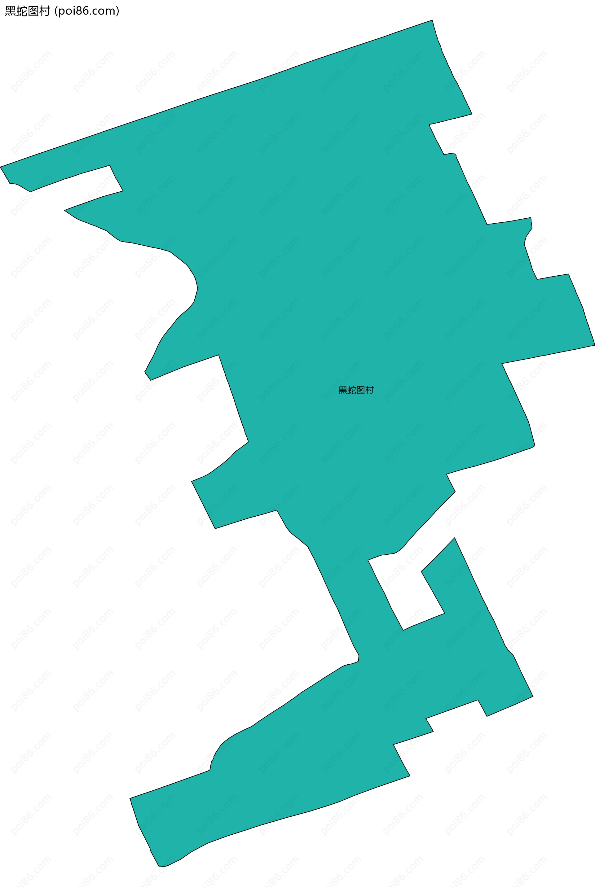 黑蛇图村边界地图