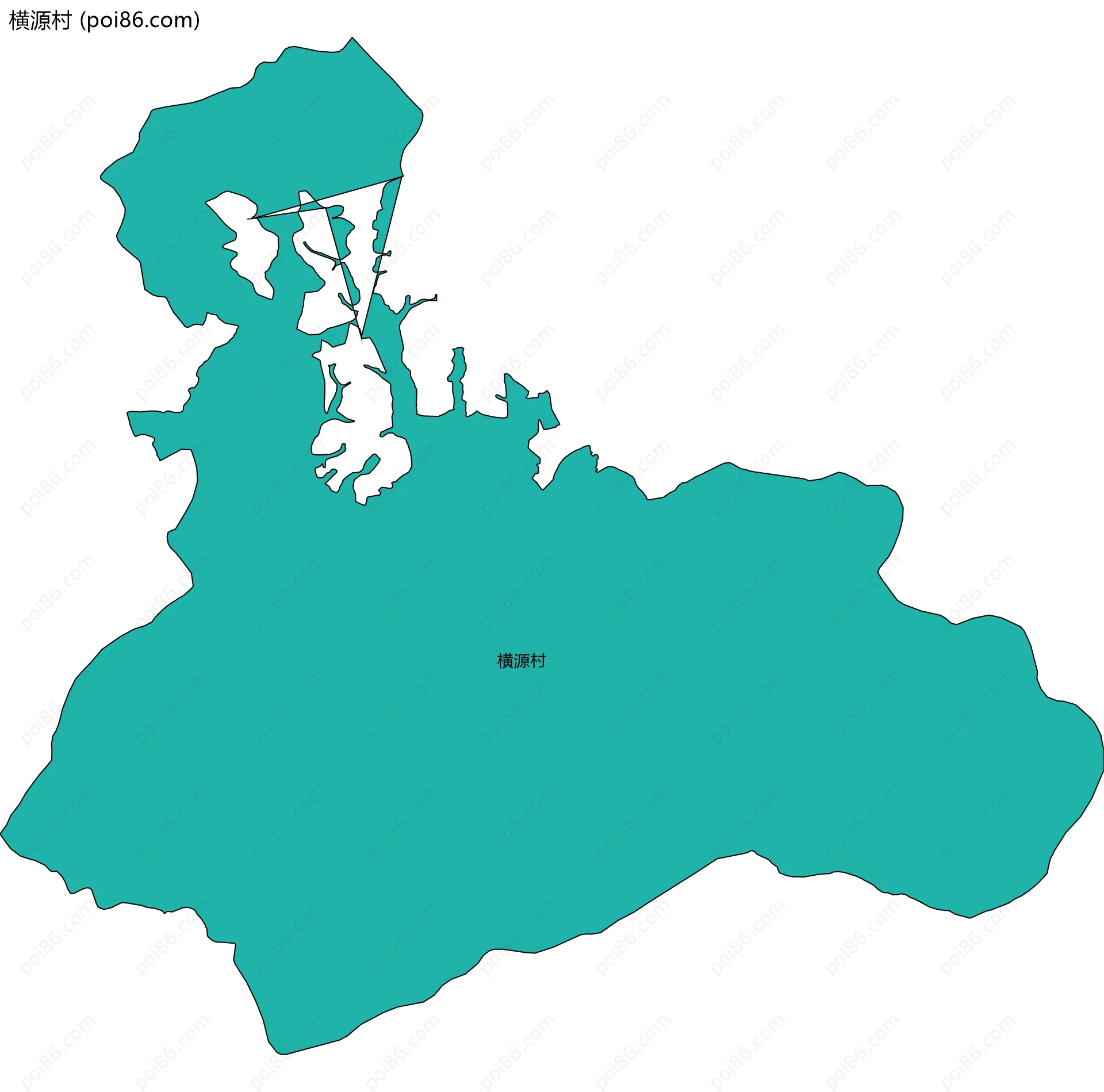 横源村边界地图