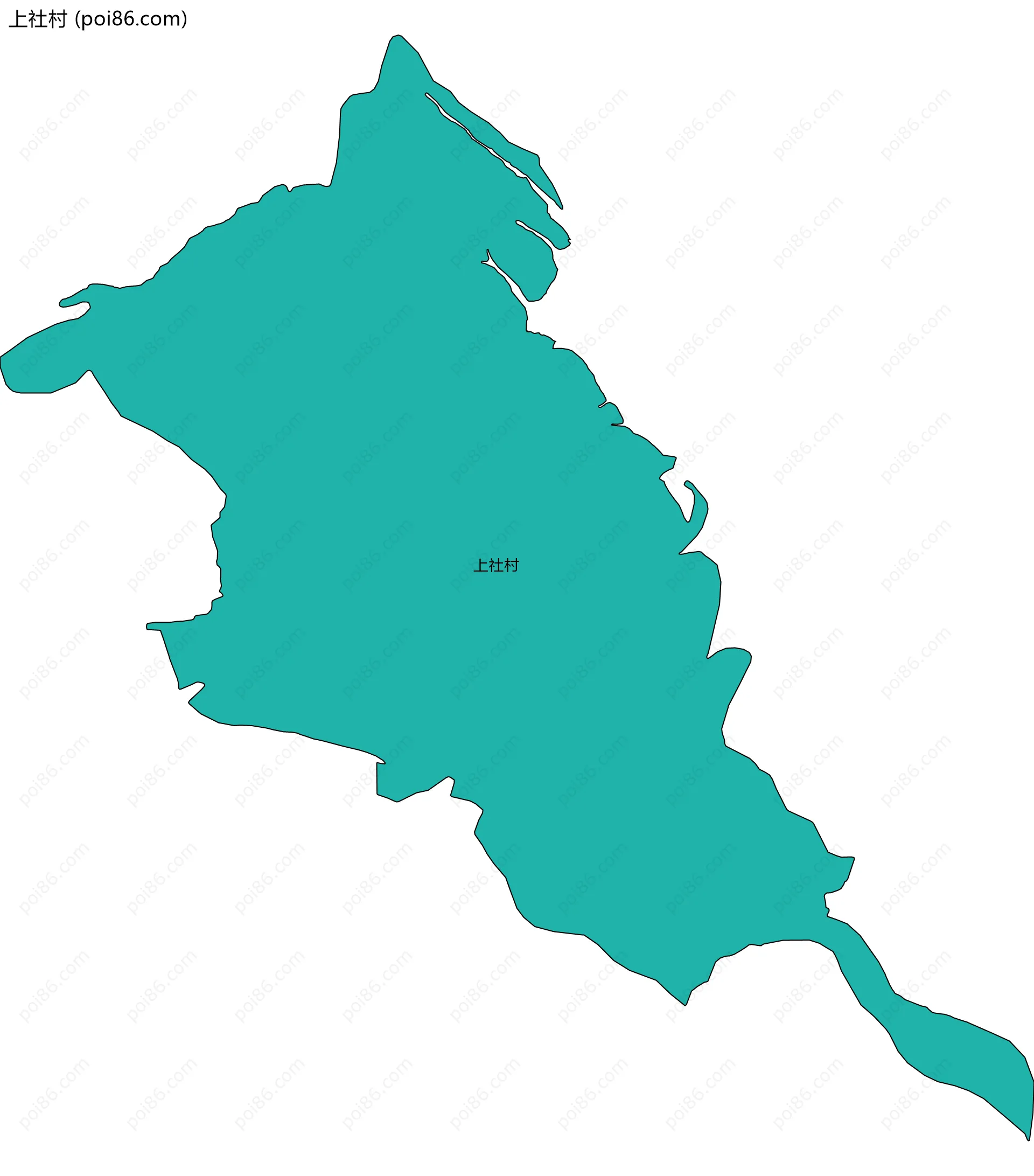 上社村边界地图