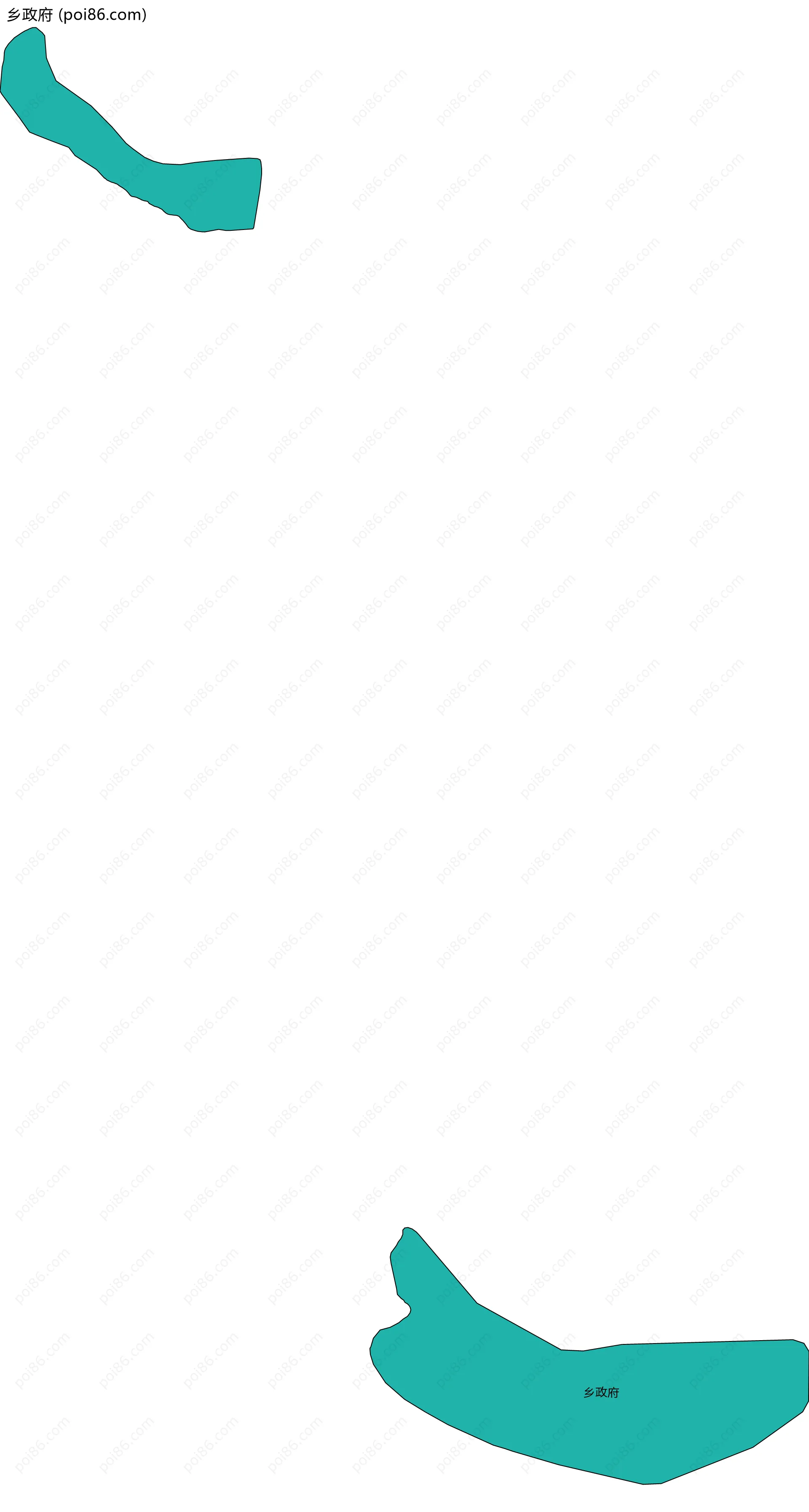 乡政府边界地图
