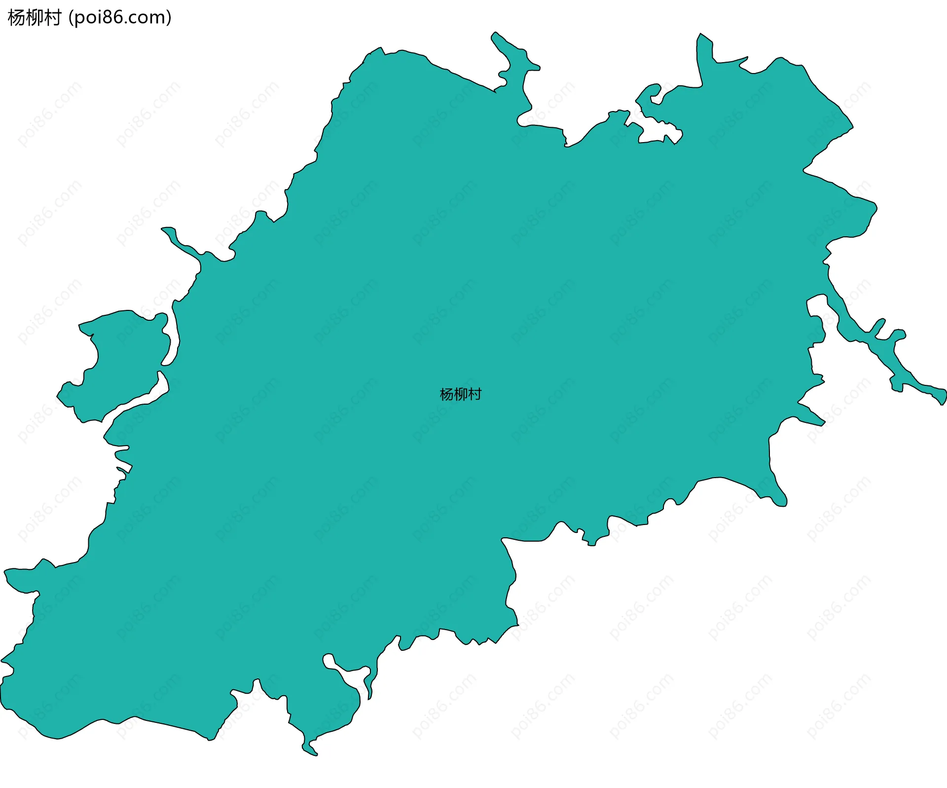 杨柳村边界地图
