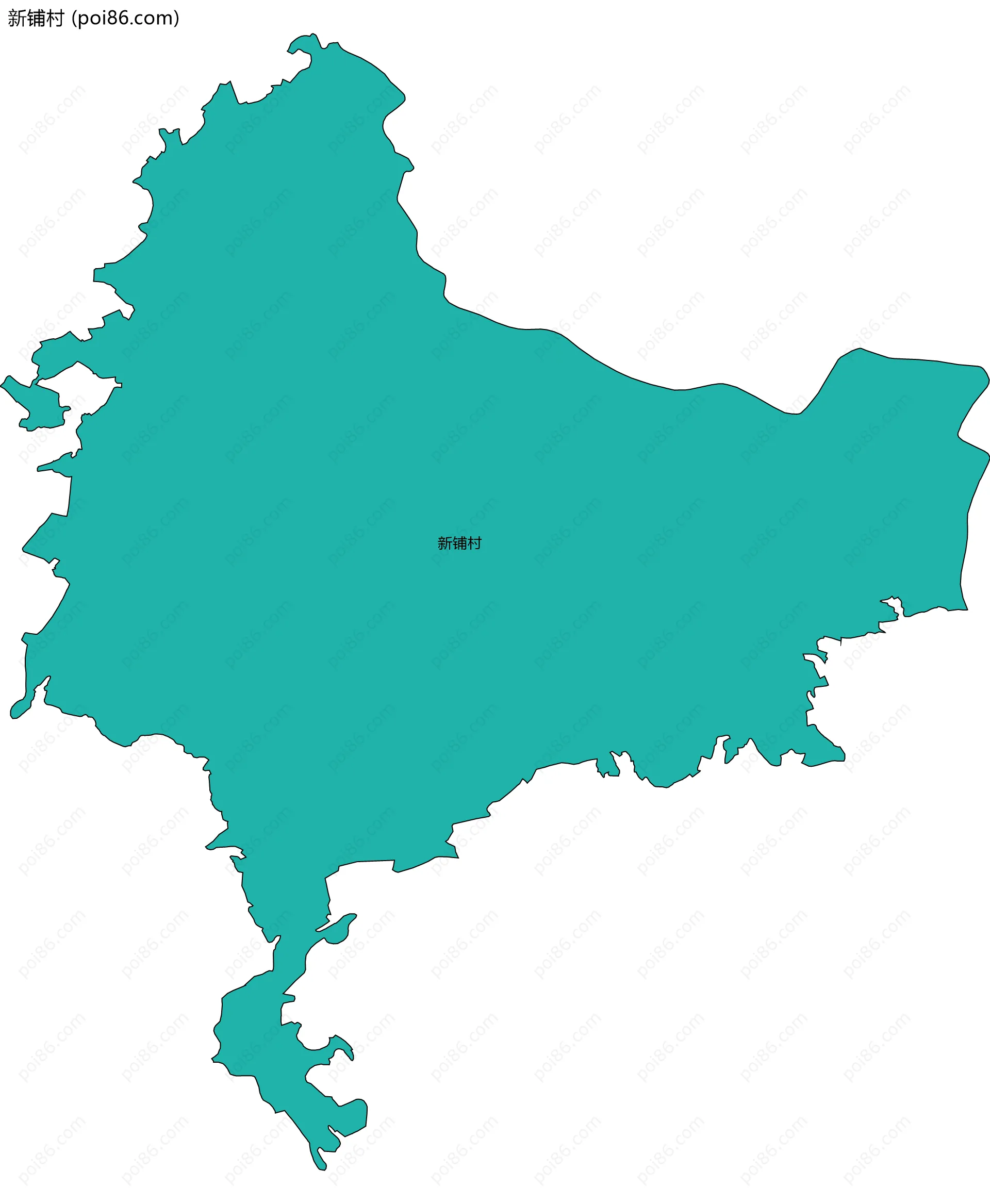 新铺村边界地图