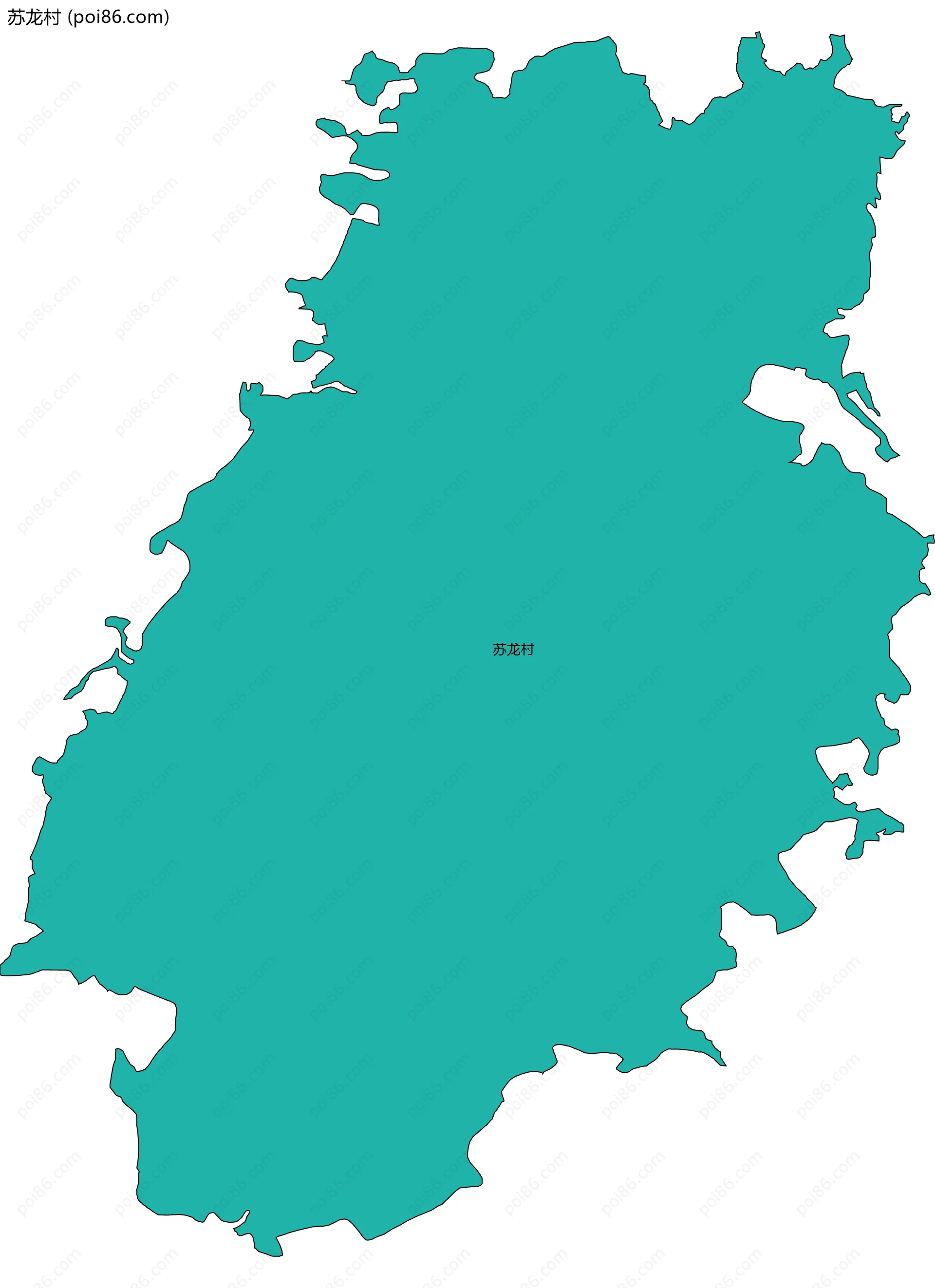 苏龙村边界地图