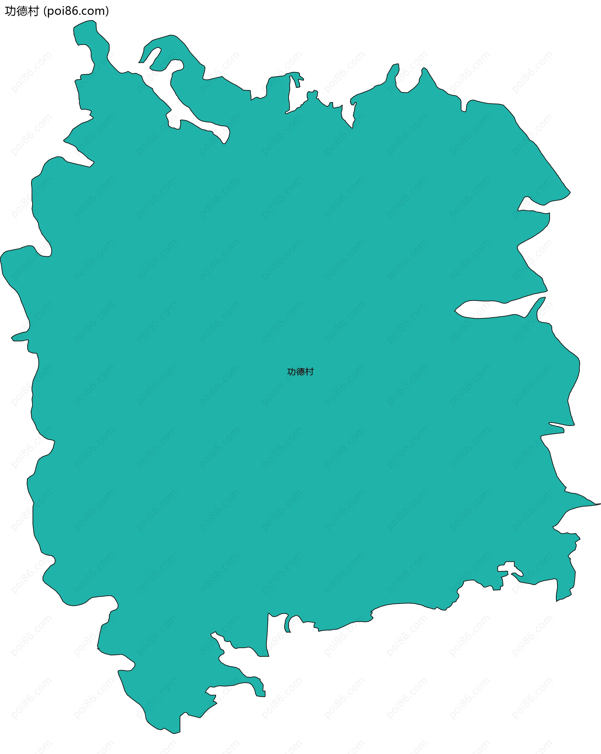 功德村边界地图
