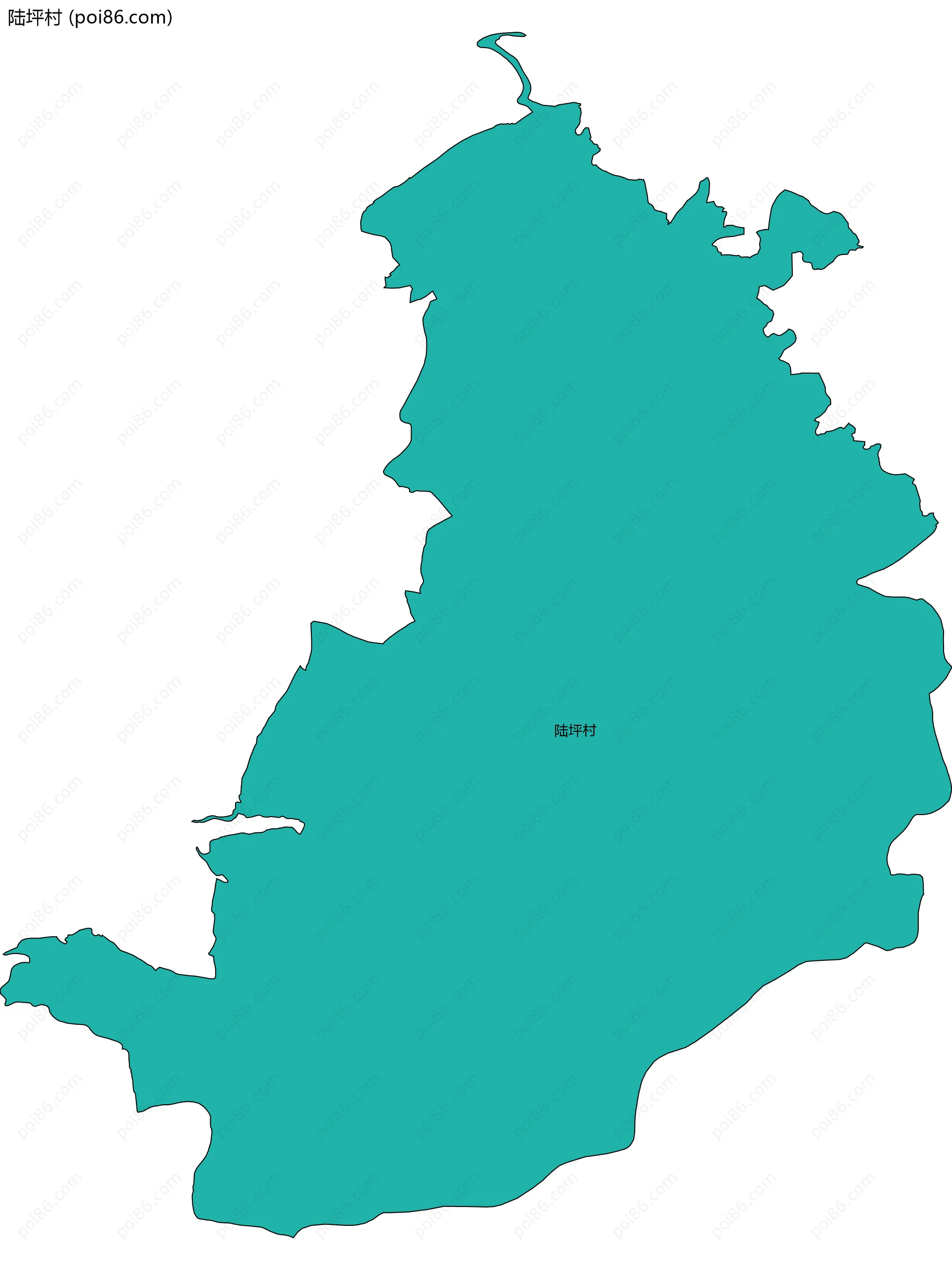 陆坪村边界地图