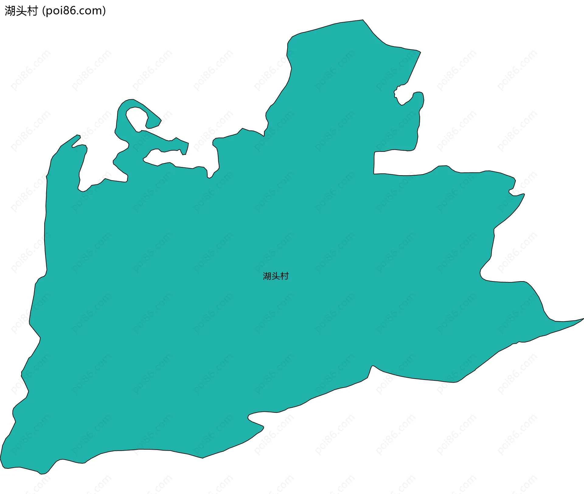 湖头村边界地图